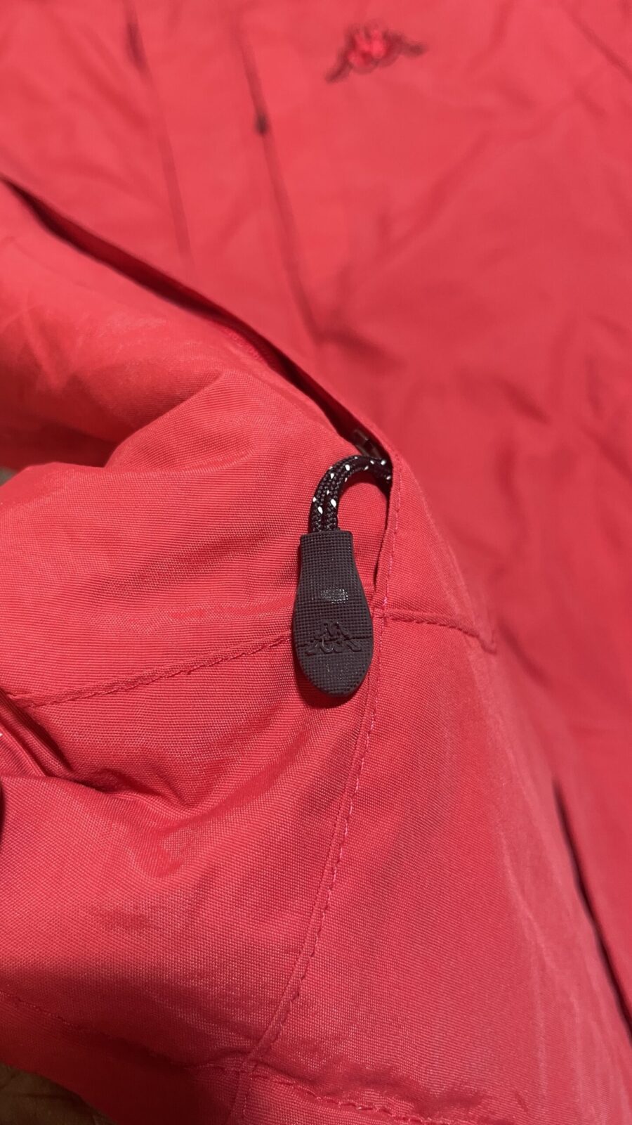 Kappa Red Hooded Windbreaker Jacket LiteWeight L