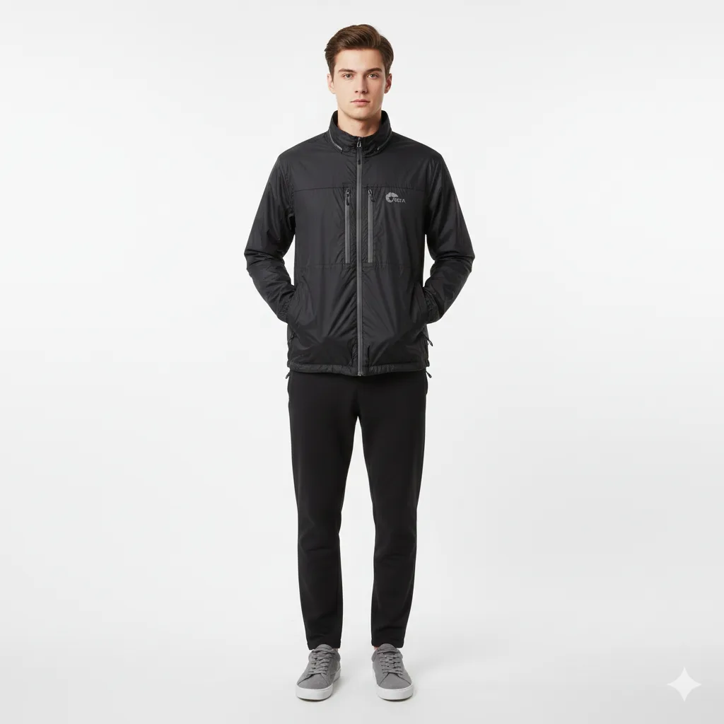 NEPA Black Lightweight Windbreaker Jacket Black XL
