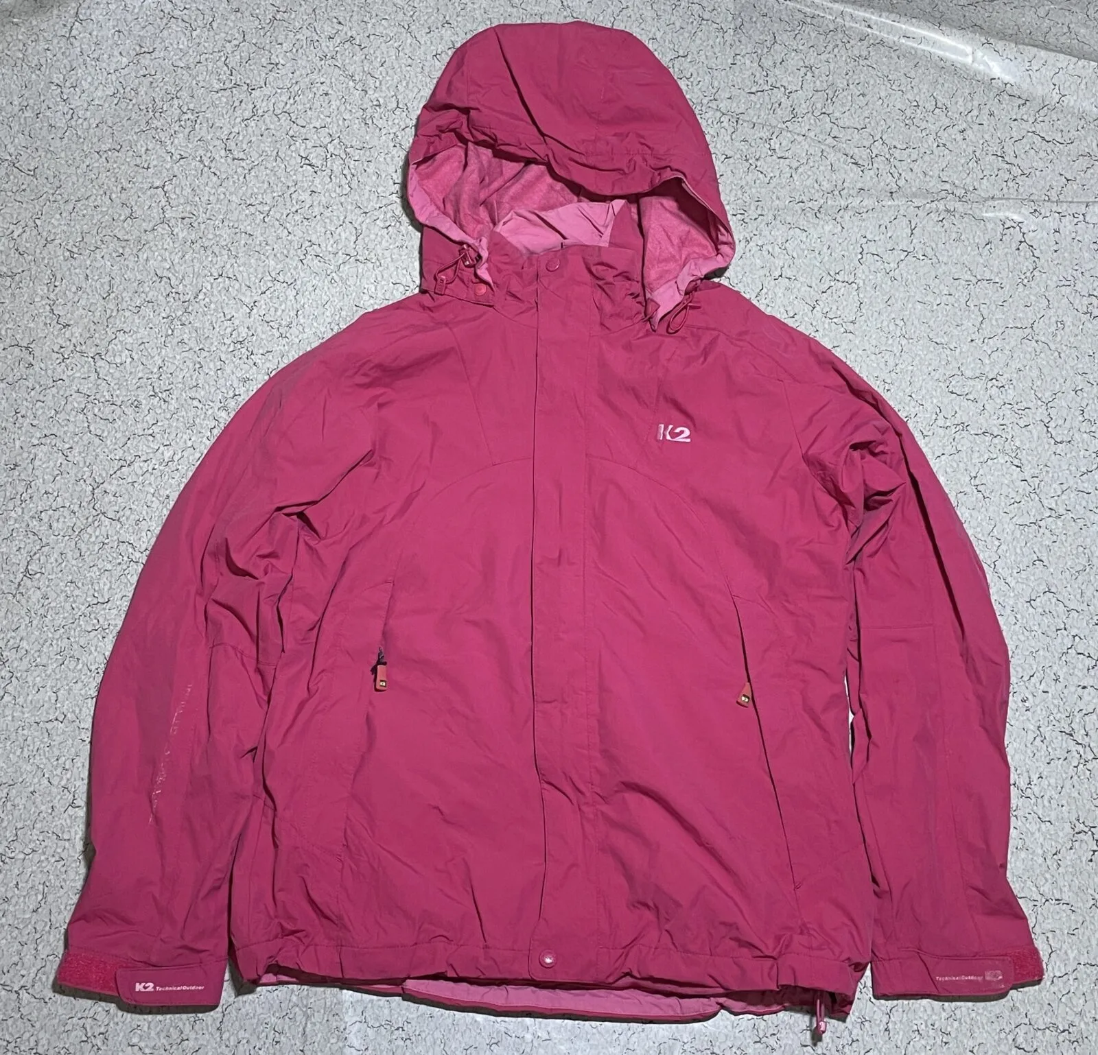 K2 Women’s waterproof Hooded Outdoor Jacket Pink S