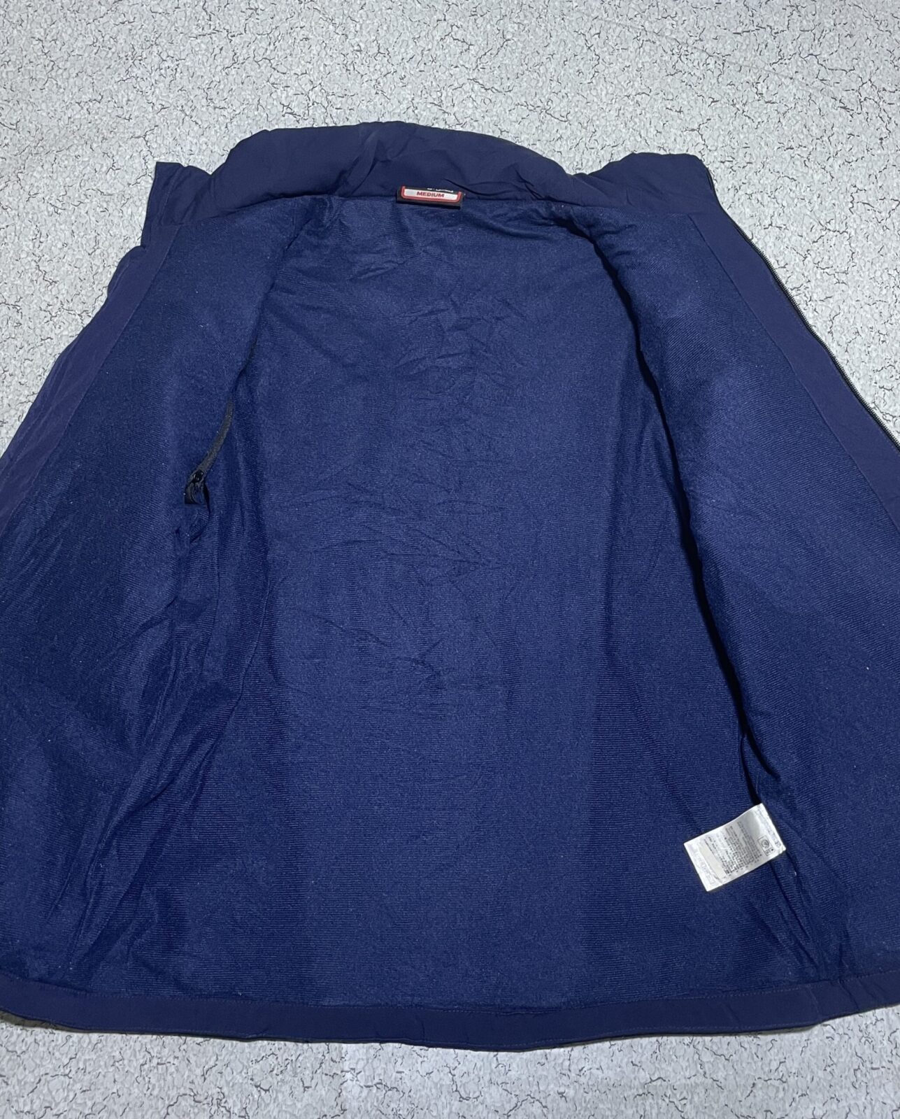 Kappa Motion Tech Men’s Navy Black Puffer Softshell Jacket Hood L