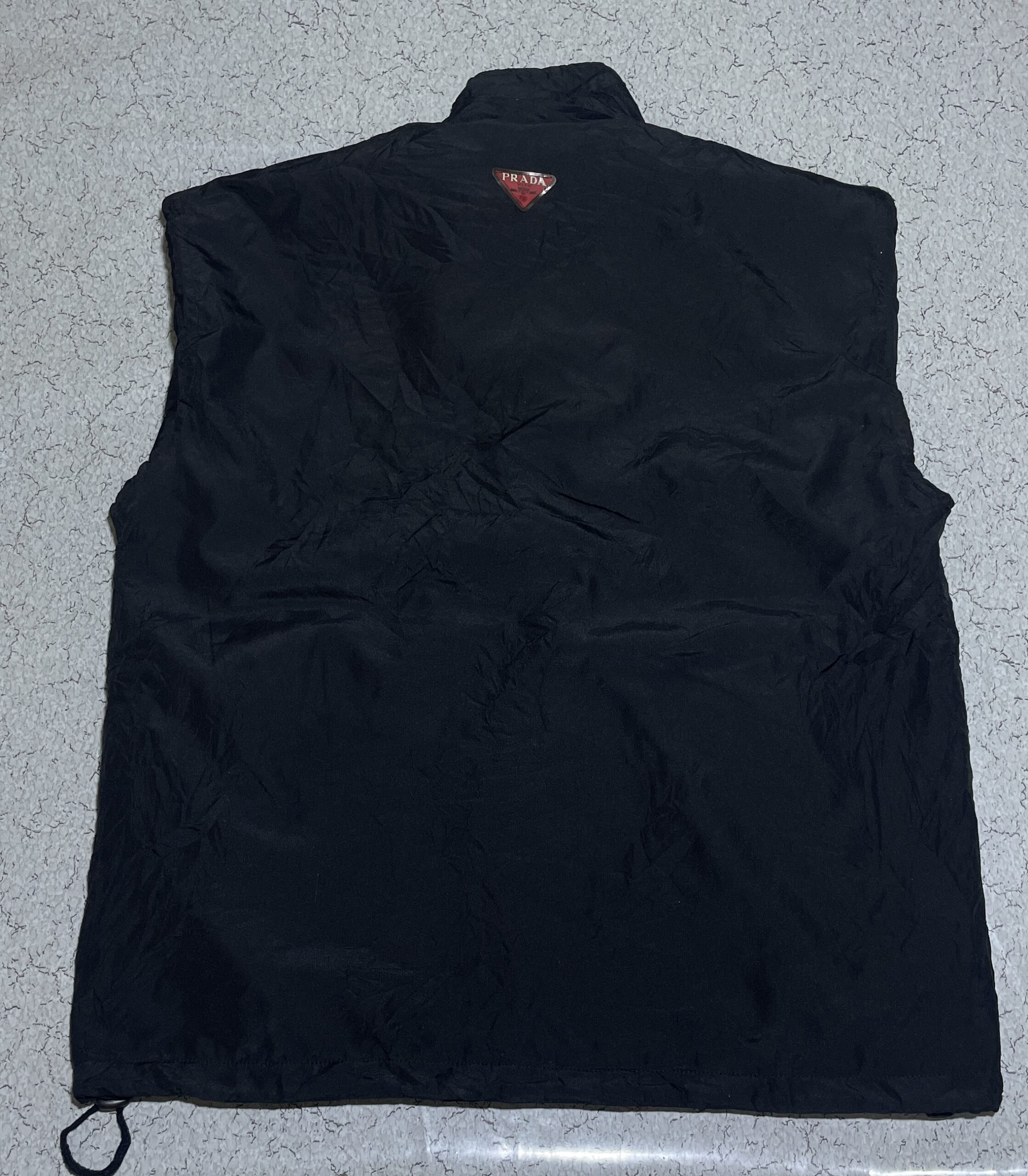 Prada Milano Vintage Nylon Padded Vest Made In Italy Authentic Xl