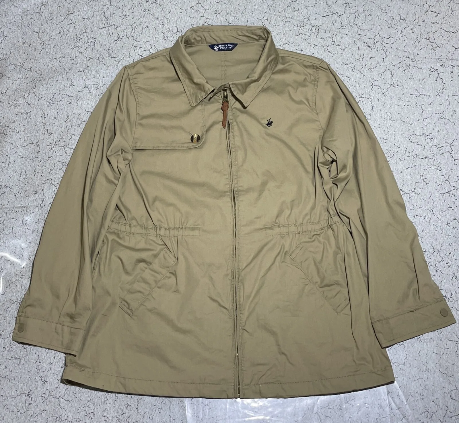 Beverly Hills Polo Club Women’s Beige Utility Jacket L