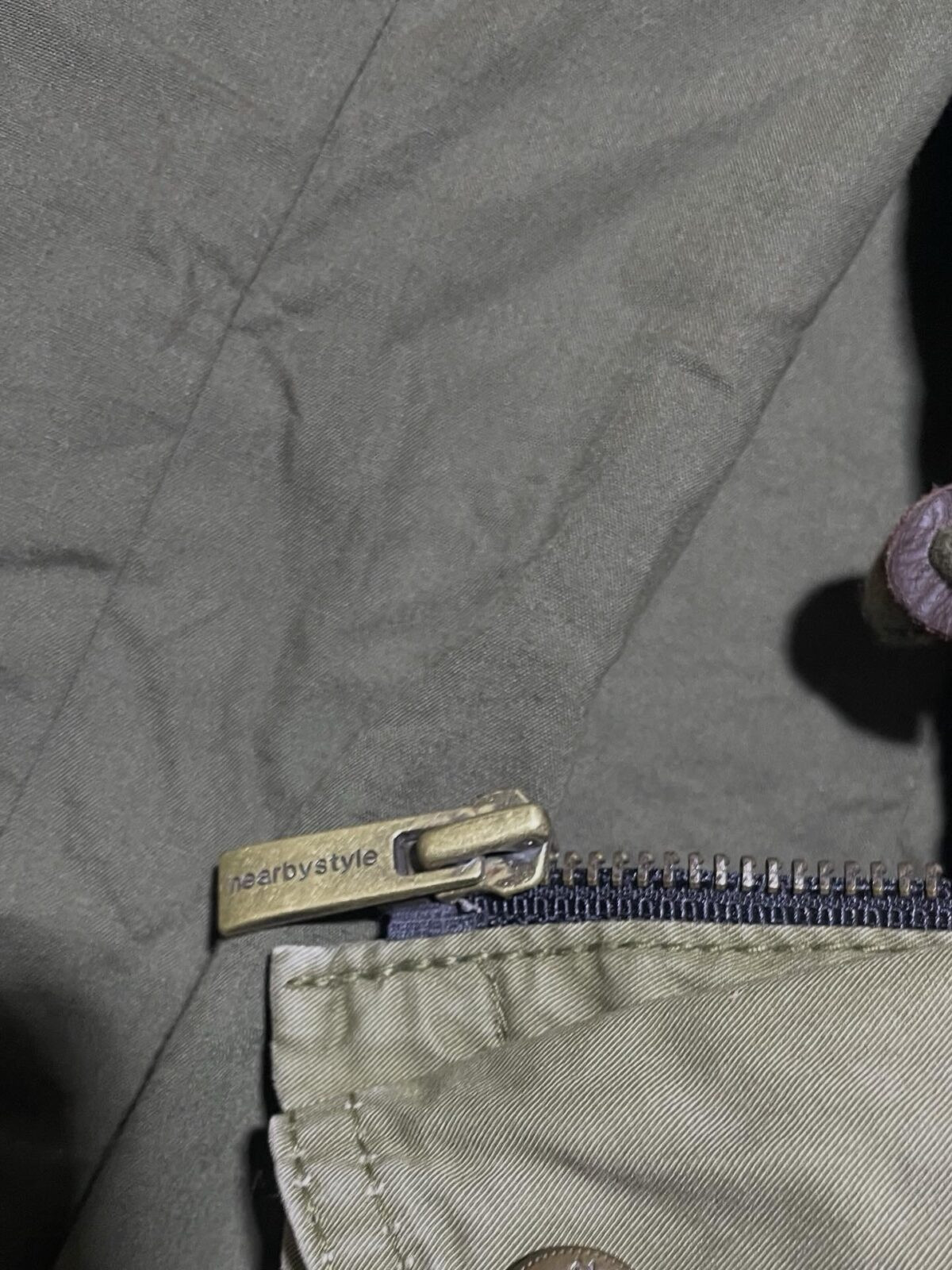 Vintage Style Nearby The Best Jeans Jacket Olive Green M