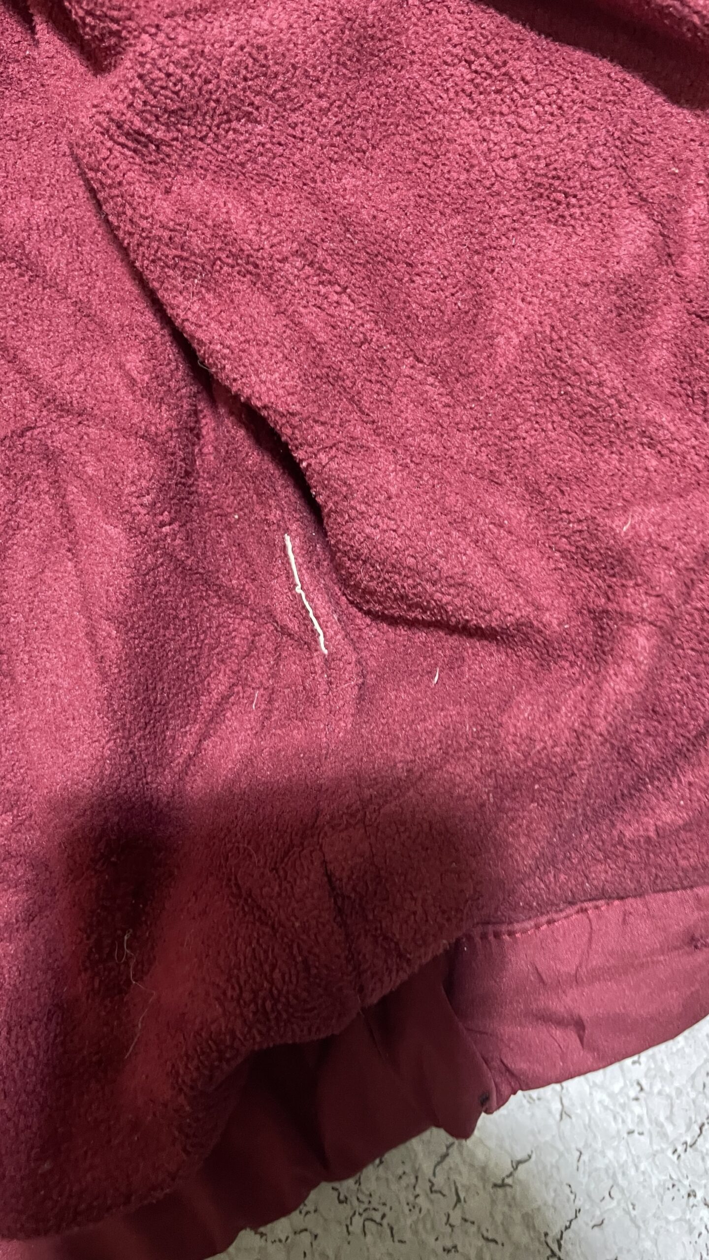 Prada Milano Vintage Nylon Jacket Made In Italy Burgundy Authentic Xl