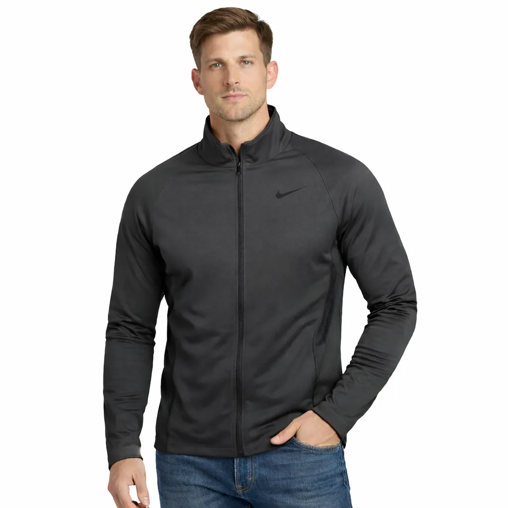 Nike Dri Fit Track Jacket Lite Weight Dark Grey M