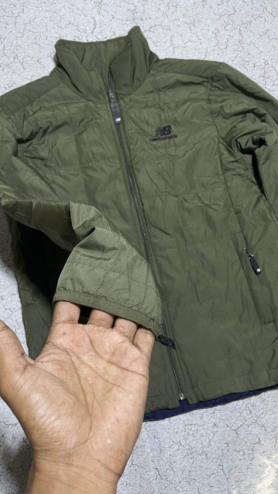 New Balance Olive Green Lightweight Jacket Body Fit S