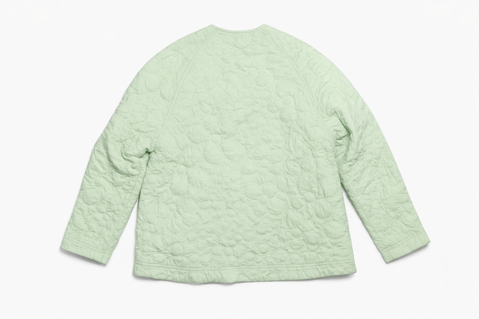 Zara Quilted Jacket Mint Green Size Xs
