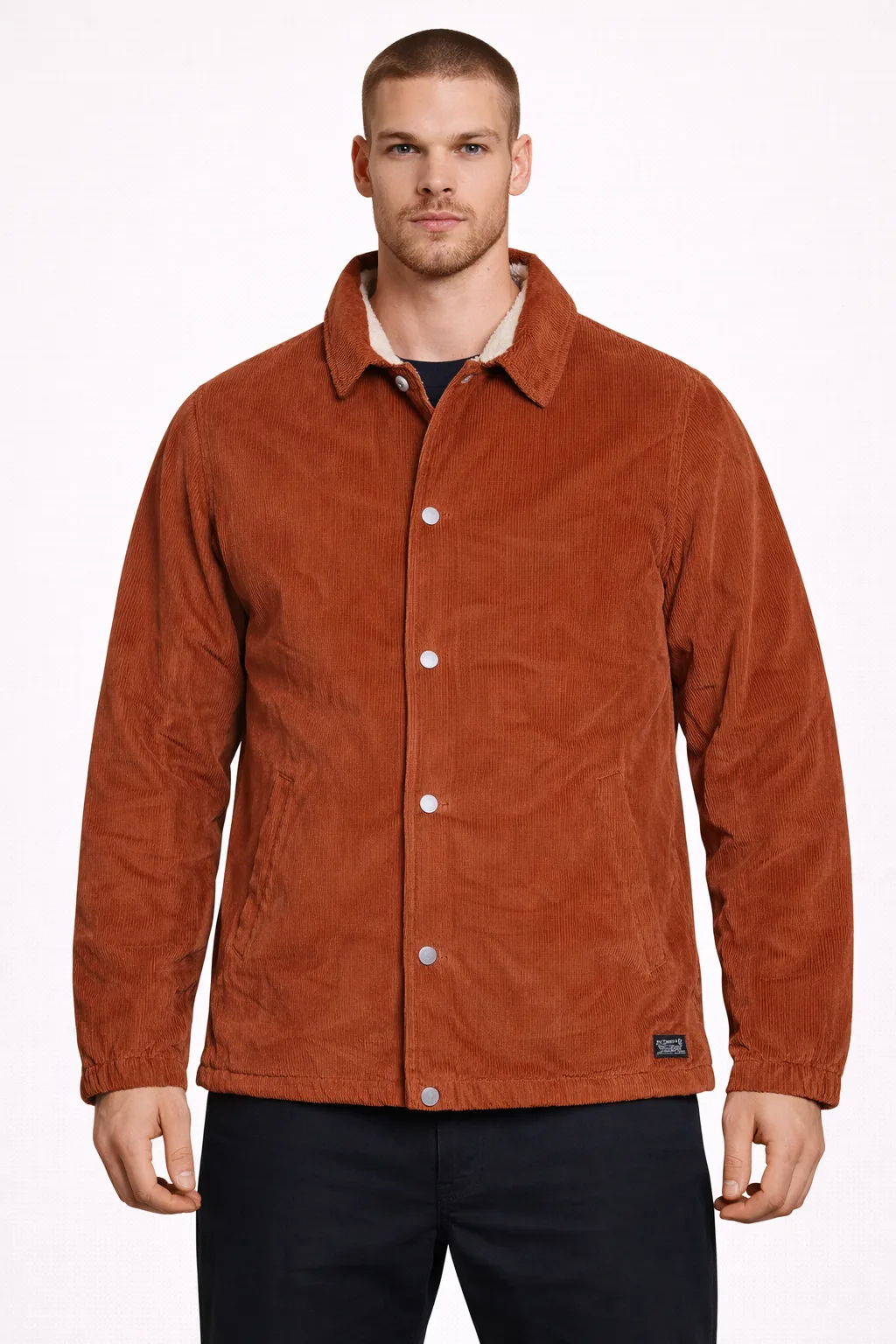 Levi Strauss Vintage Corduroy Sherpa Lined Jacket Rust Brown Xxl