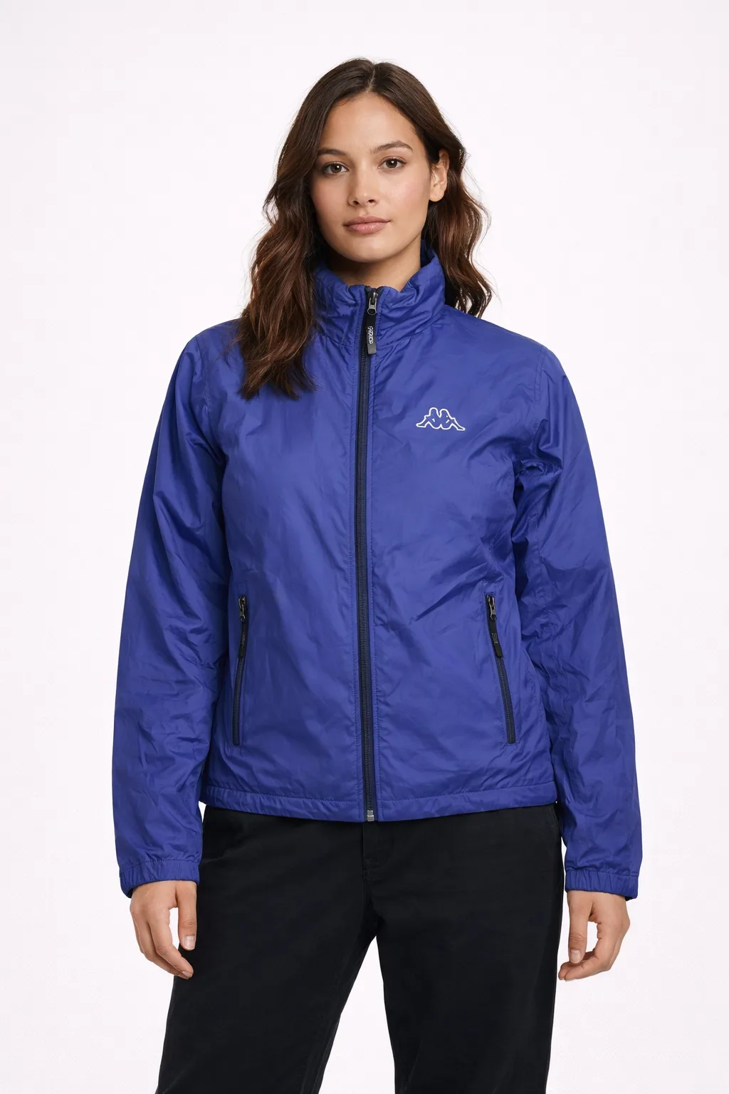 Kappa Royal Blue Lightweight Puffer Jacket – Zip Front | Size M