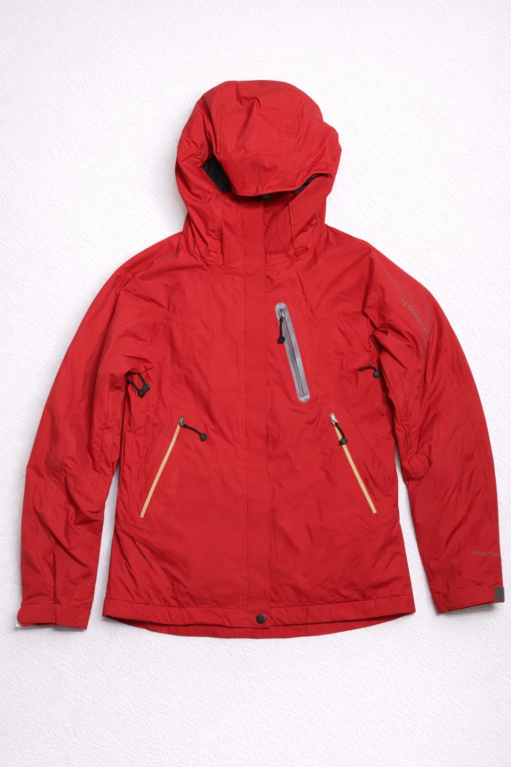 Columbia Titanium Omni-Tech Waterproof Hooded Jacket Red Women’s M