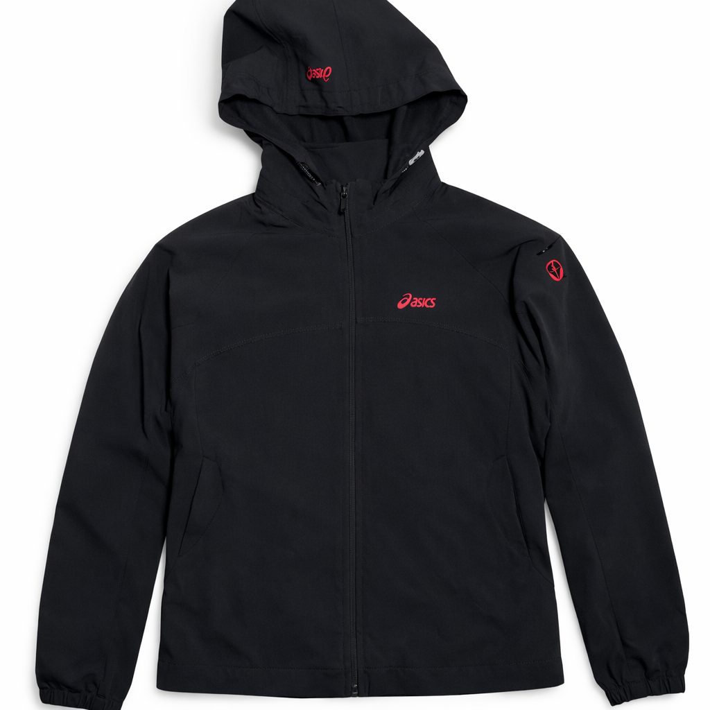 Asics Hooded Softshell Winter Jacket Black Unisex Outdoor Sports M