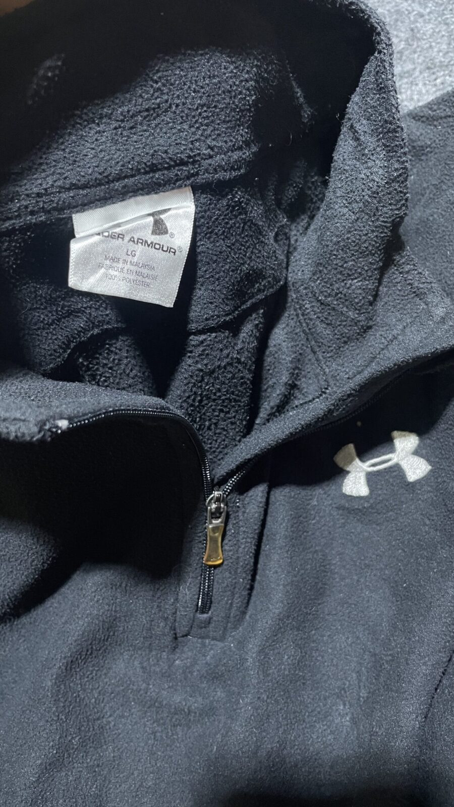 Under Armour Lightweight Fleece Quarter-Zip Sweater Black Size L
