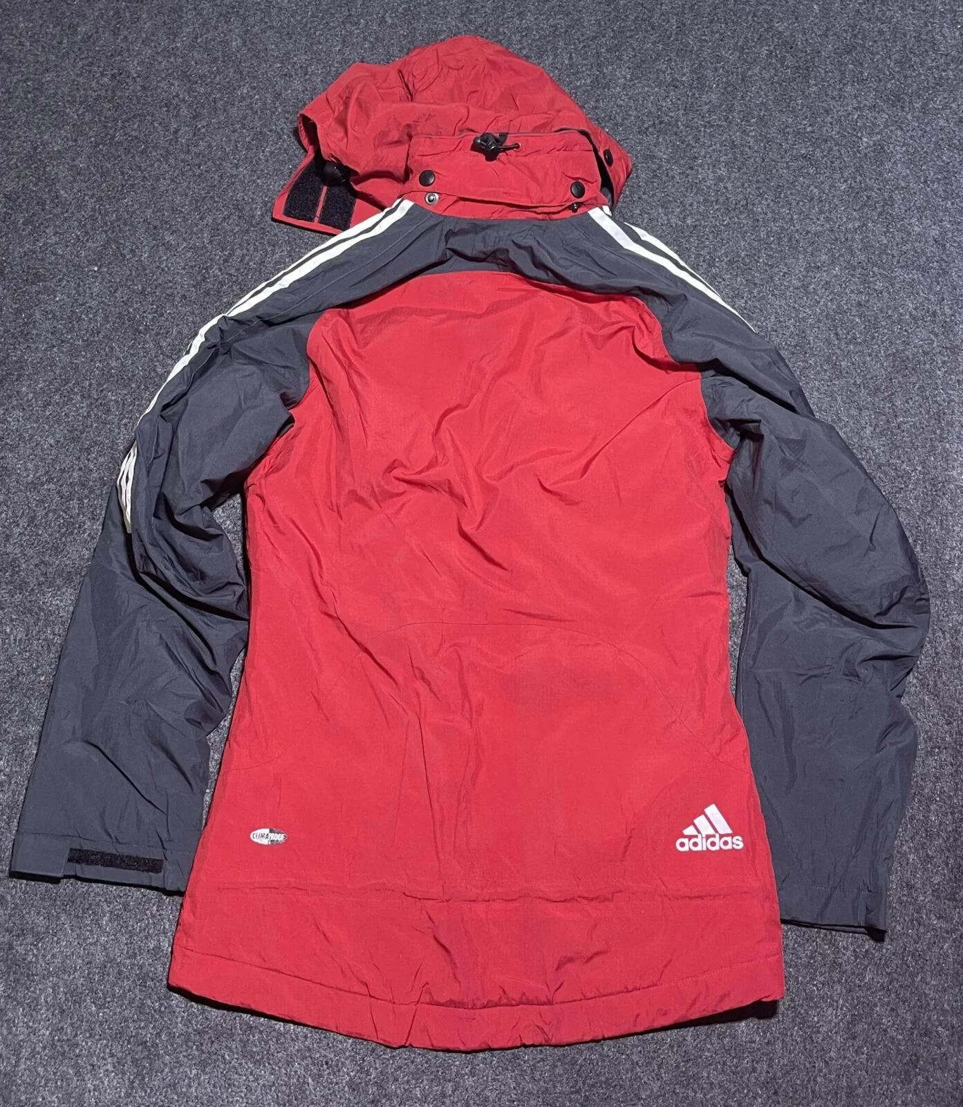 Adidas Ibu World Championships Biathlon 2009 Hooded Jacket Red/Grey M