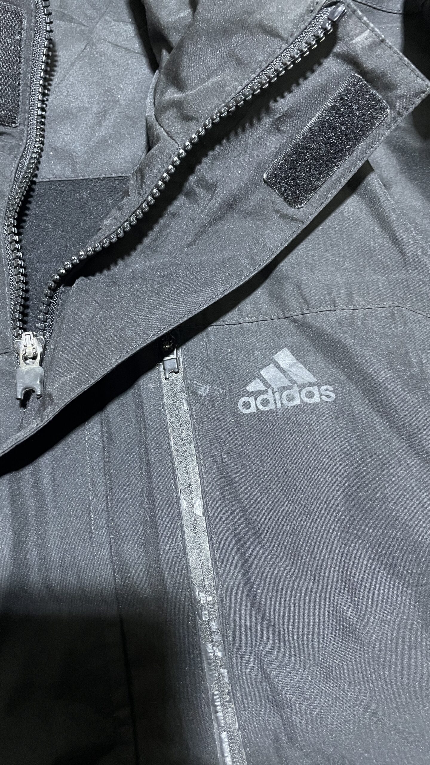 Adidas Waterproof Black Windbreaker Jacket Men’s Xl