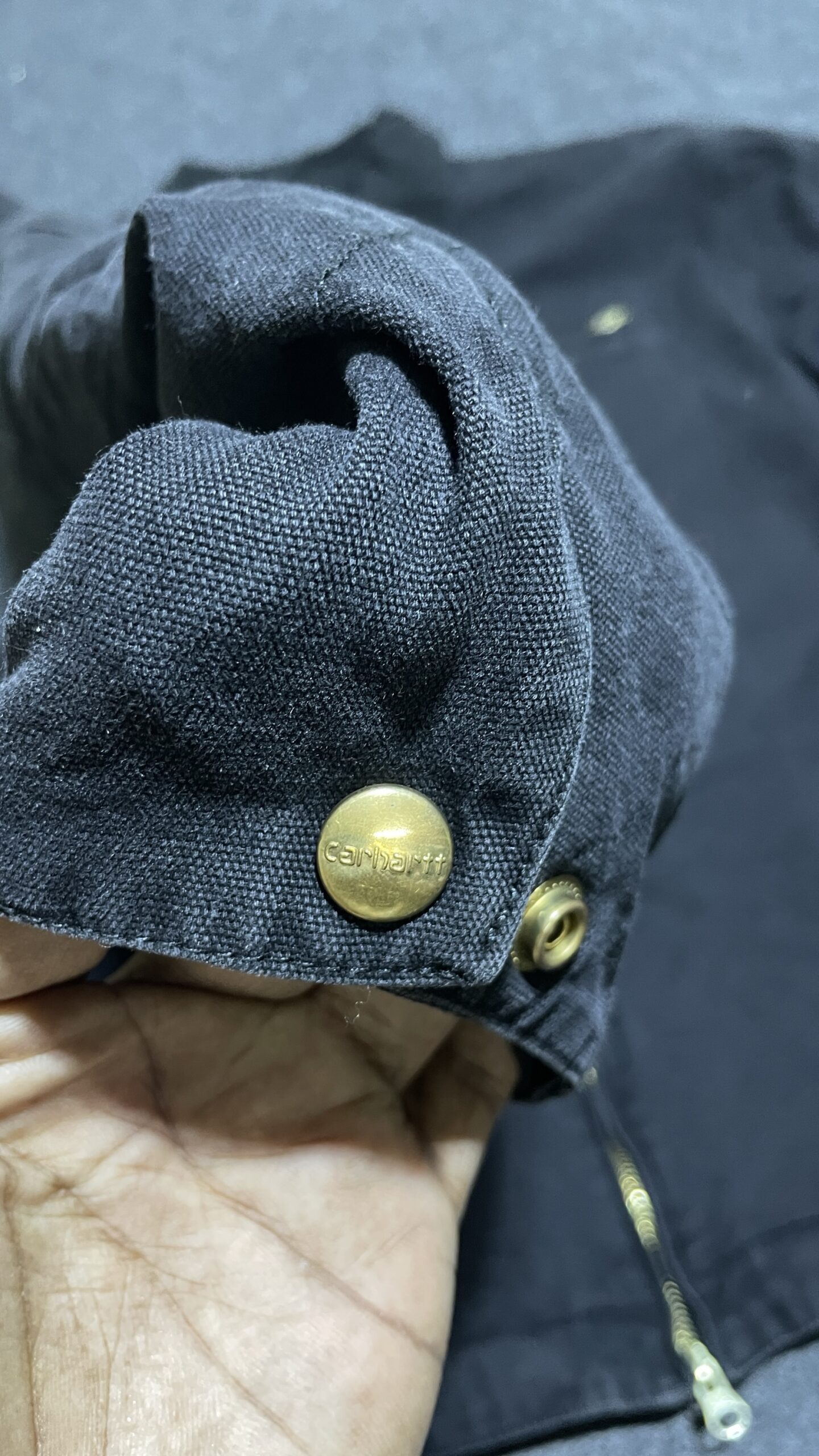 Carhartt Detroit Jacket Black Men’s M Workwear Cotton Canvas