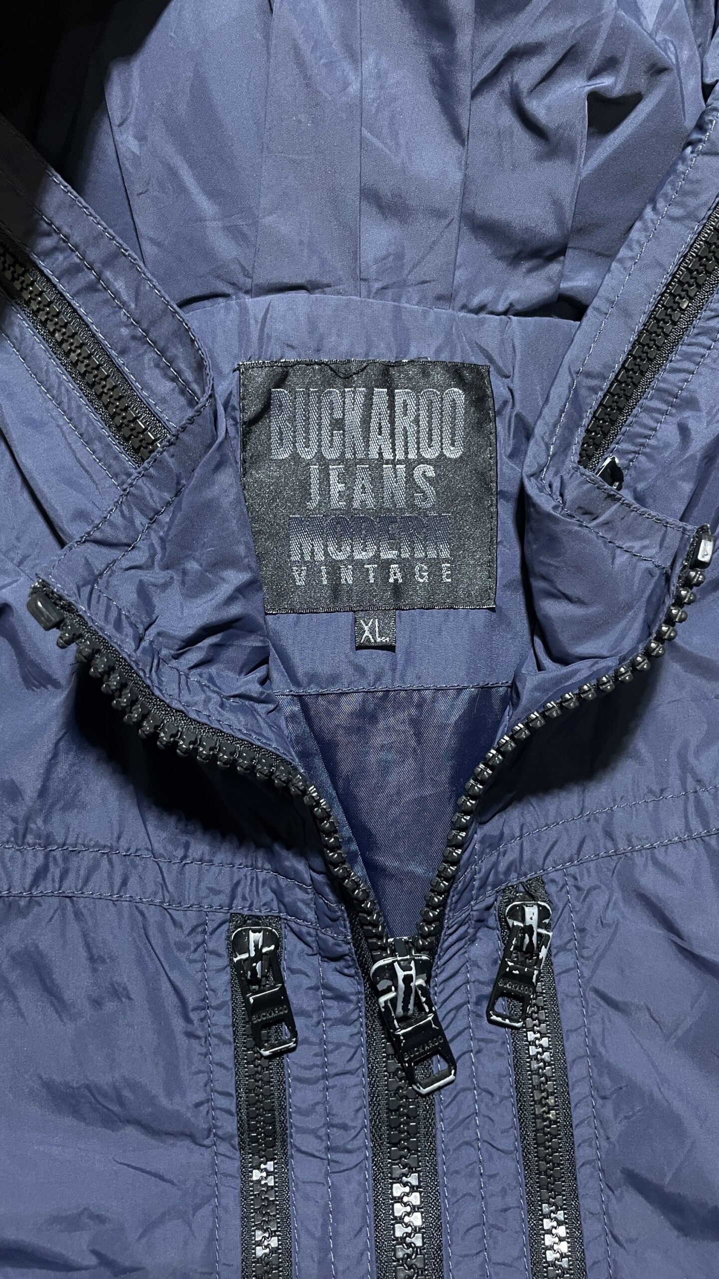Buckaro Jeans Vintage Bomber Jacket Navy Blue L