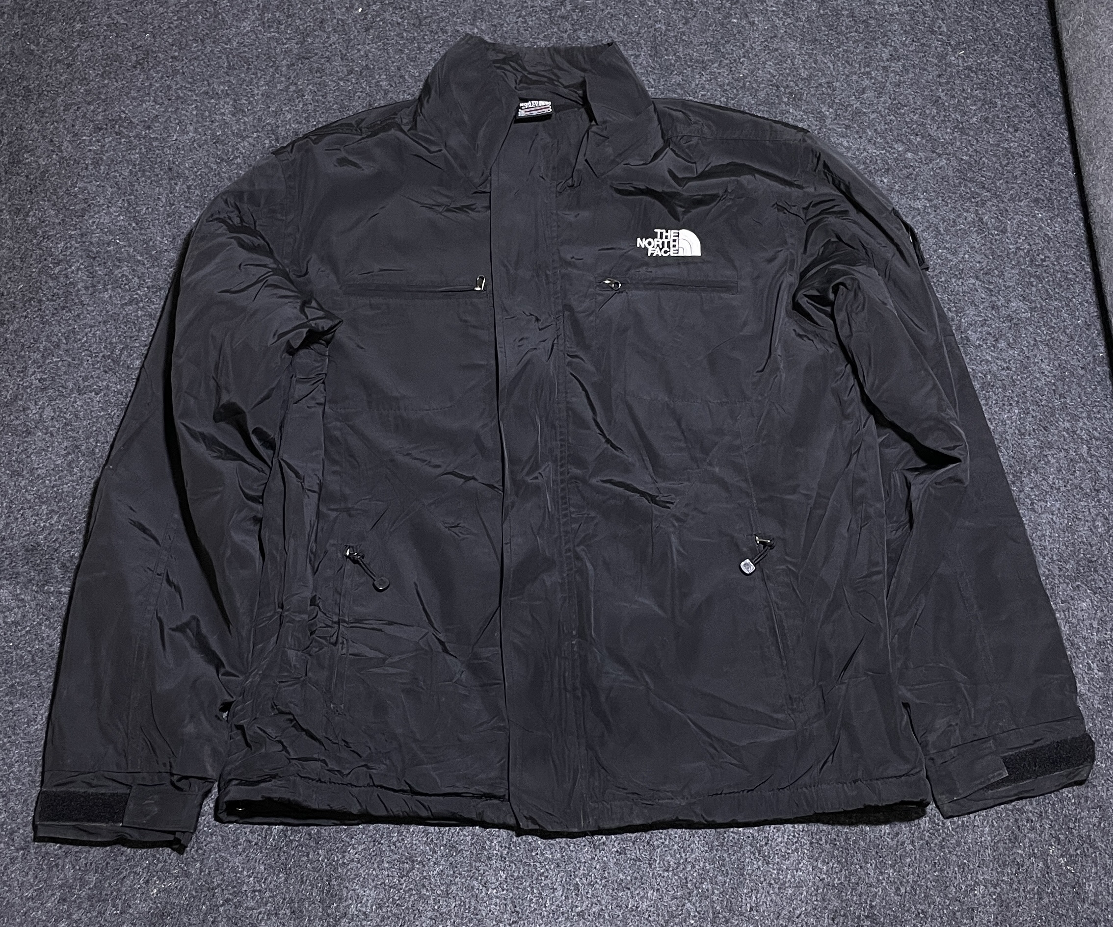 The North Face Black Waterproof Windbreaker Jacket Size L