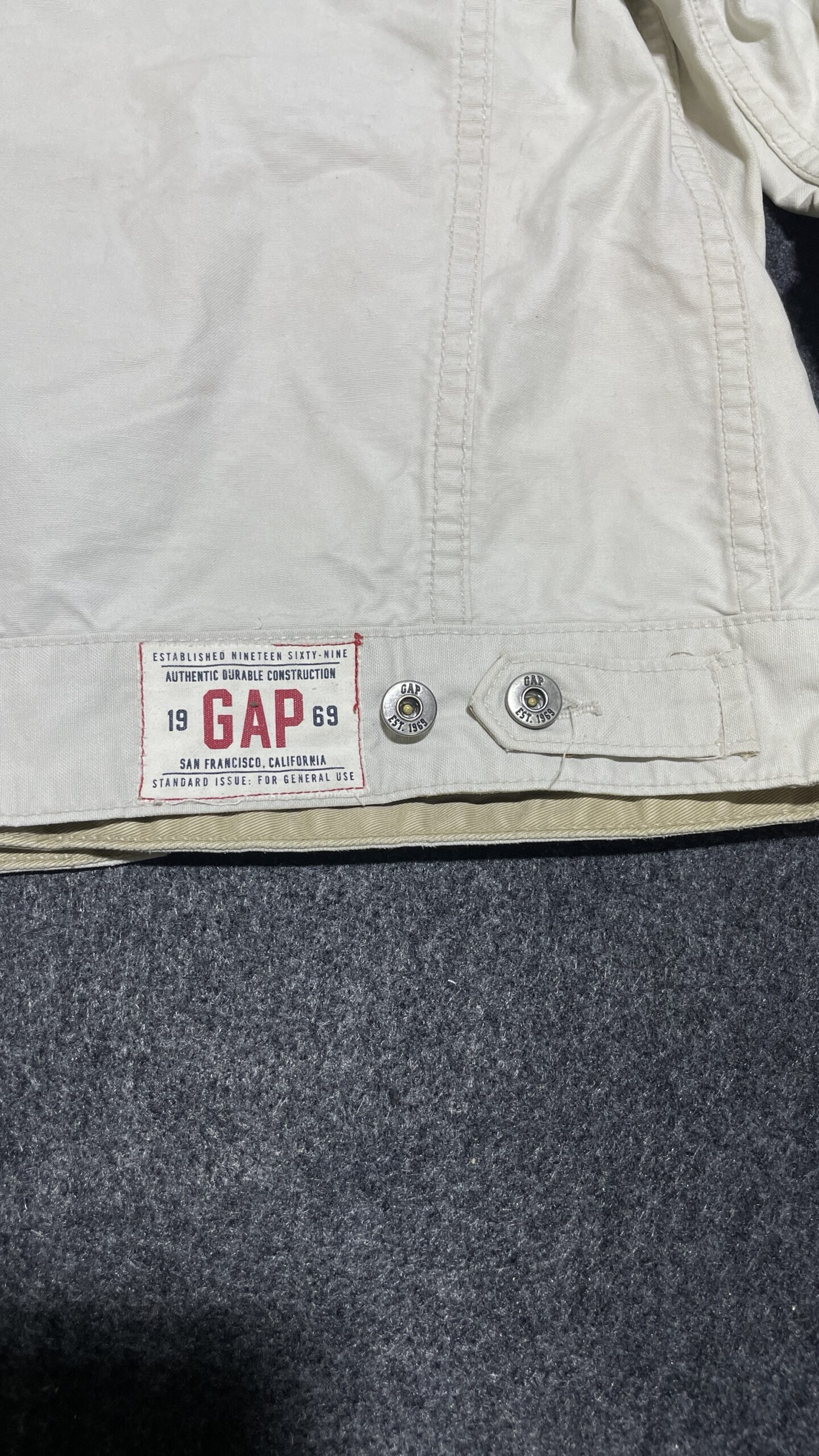 GAP White Denim Jacket Xs Off White