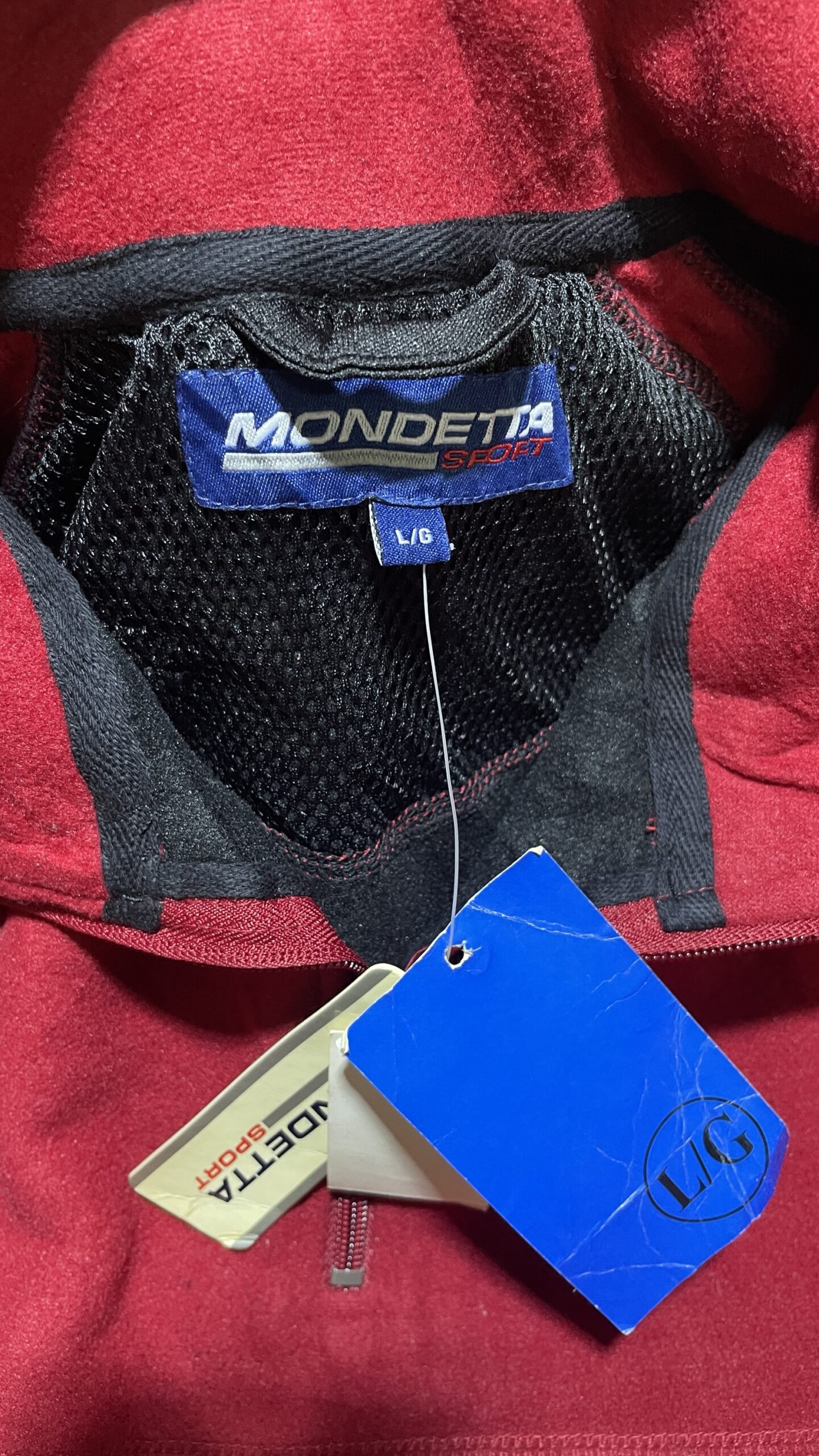 Vintage 90S Mondetta Canada Pullover Fleece Sweater Red Xxl