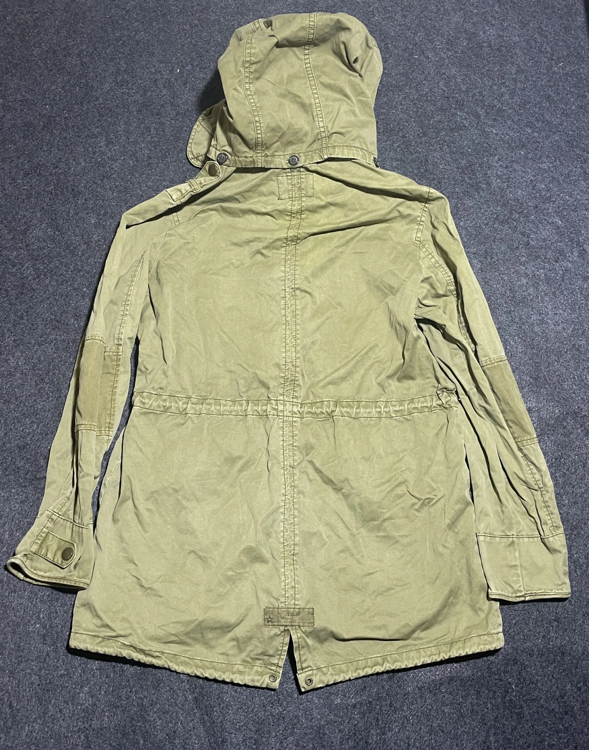 Vintage Zara Girls Denim Jacket Olive Size M