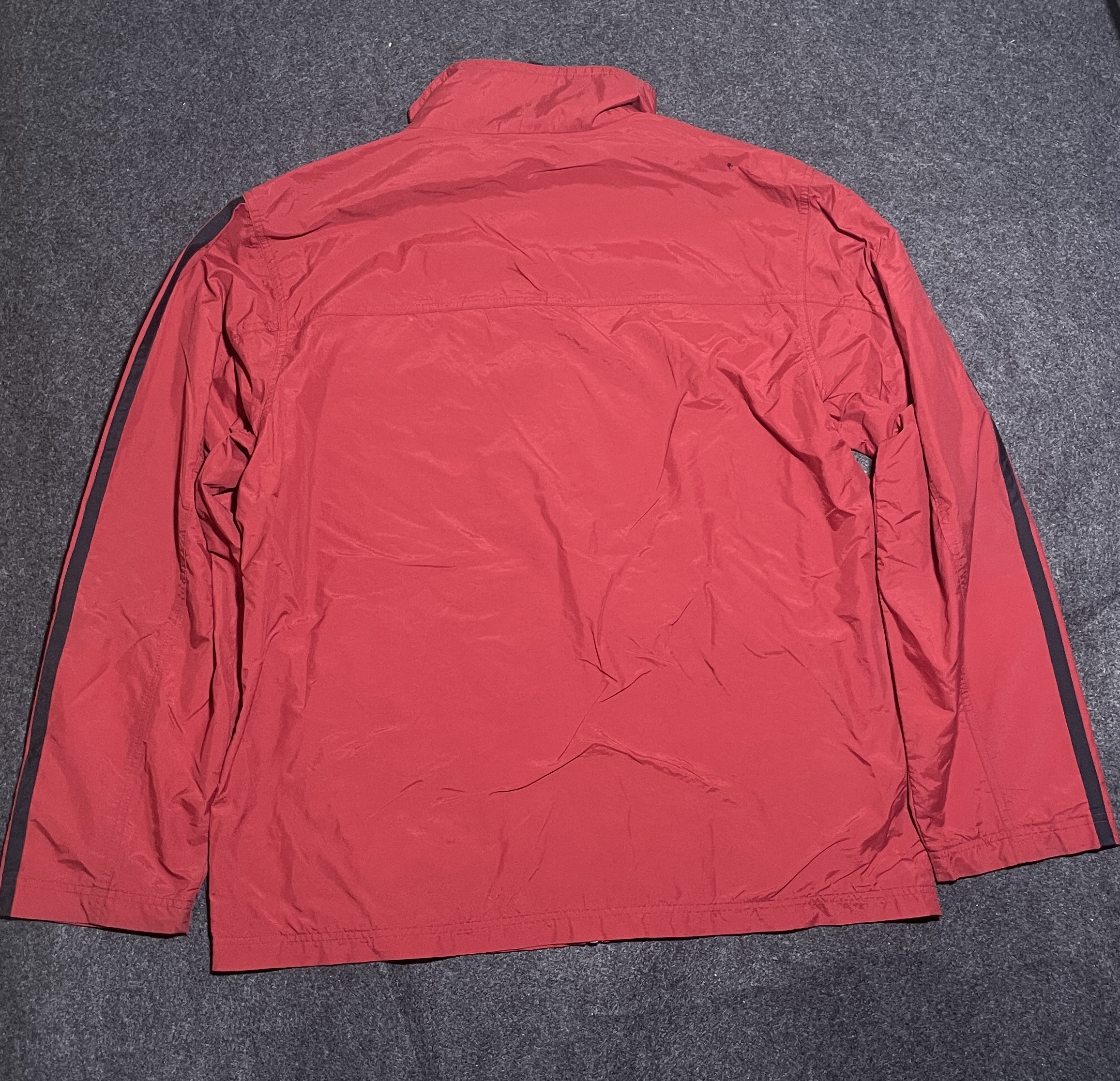 Vintage Nike Red Windbreaker Full Zip Pocket Detail Size Xxl