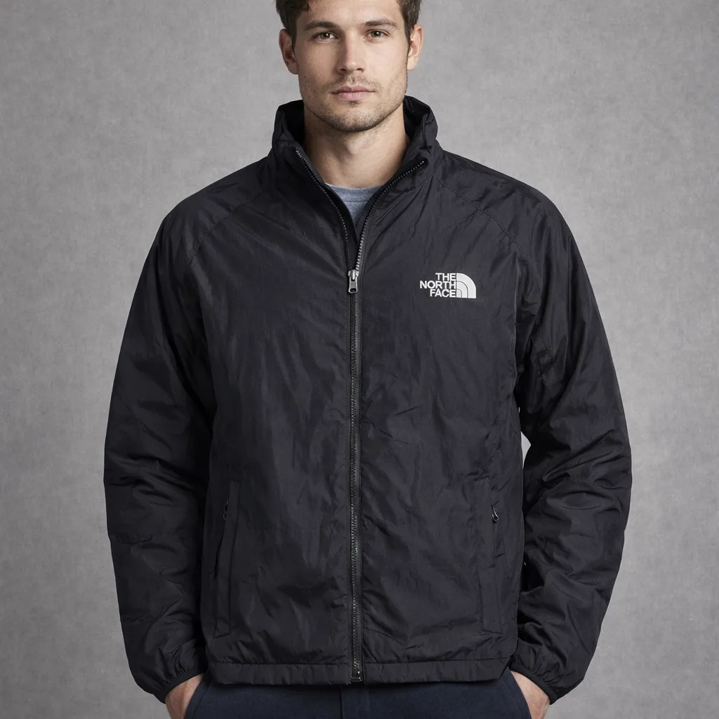 The North Face Puffer Lite Weight Jacket Black Unisex Size S
