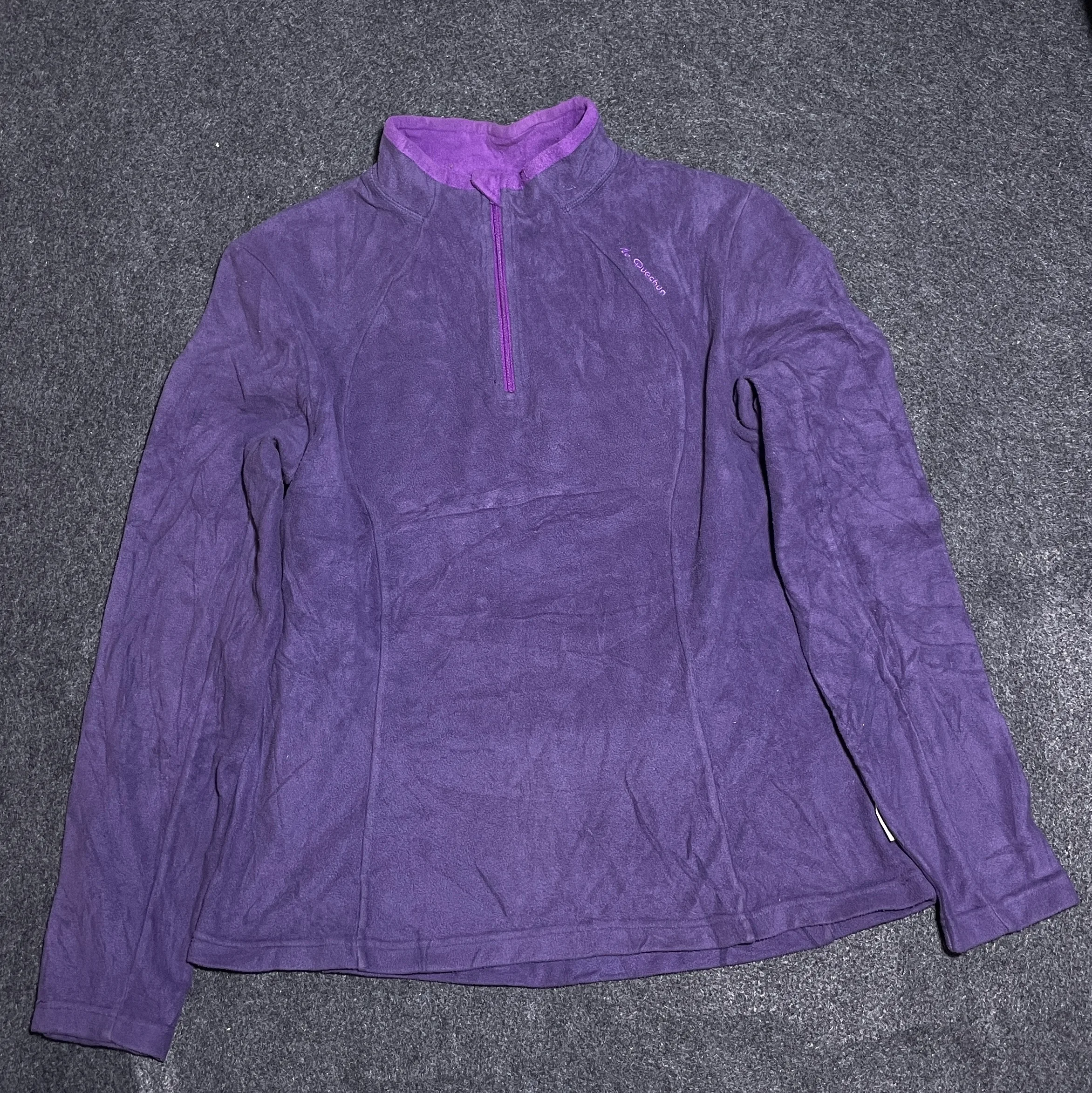 Qunecha Women’s Winter Fleece Sweater Purple S