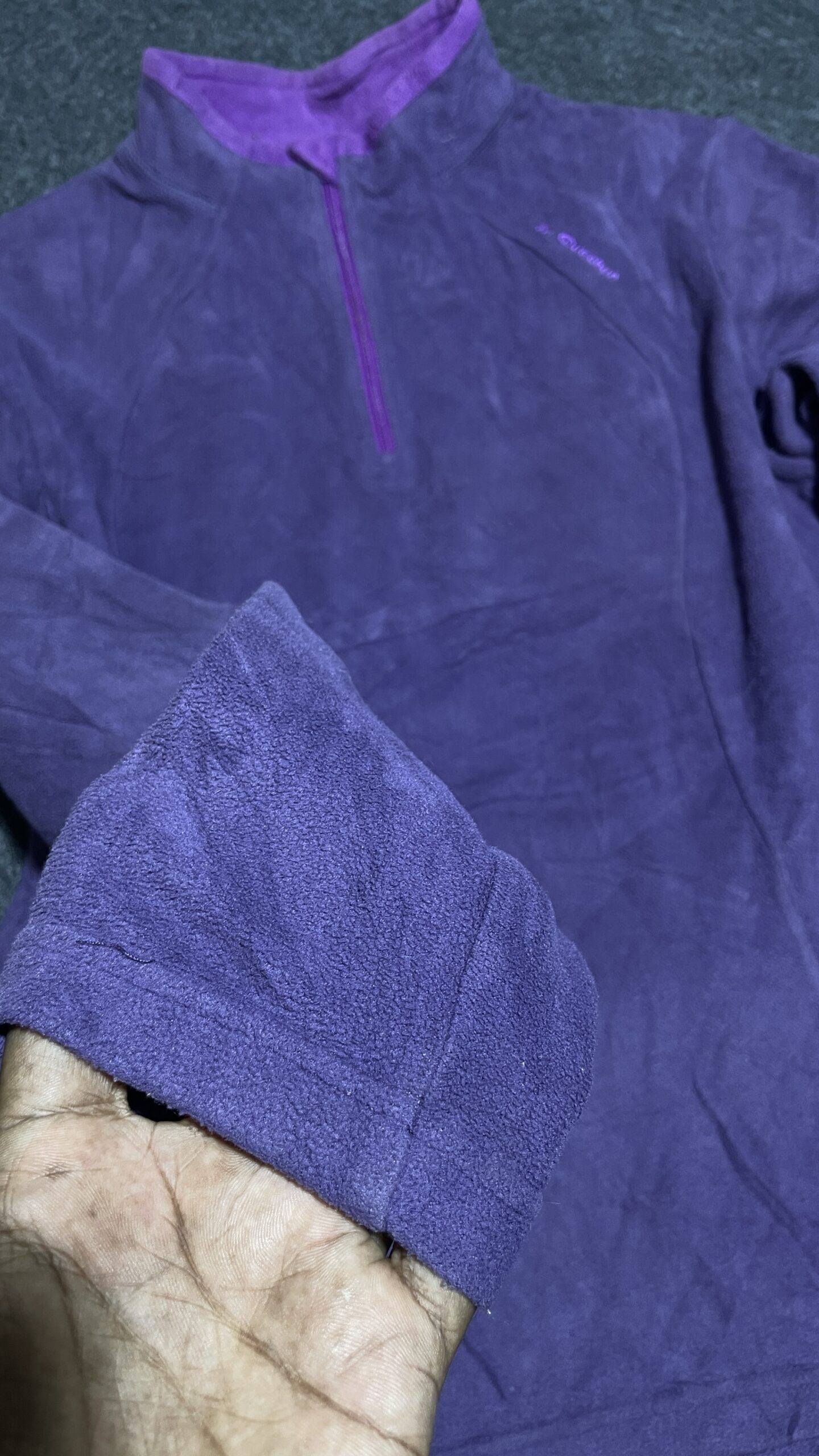 Qunecha Women’s Winter Fleece Sweater Purple S
