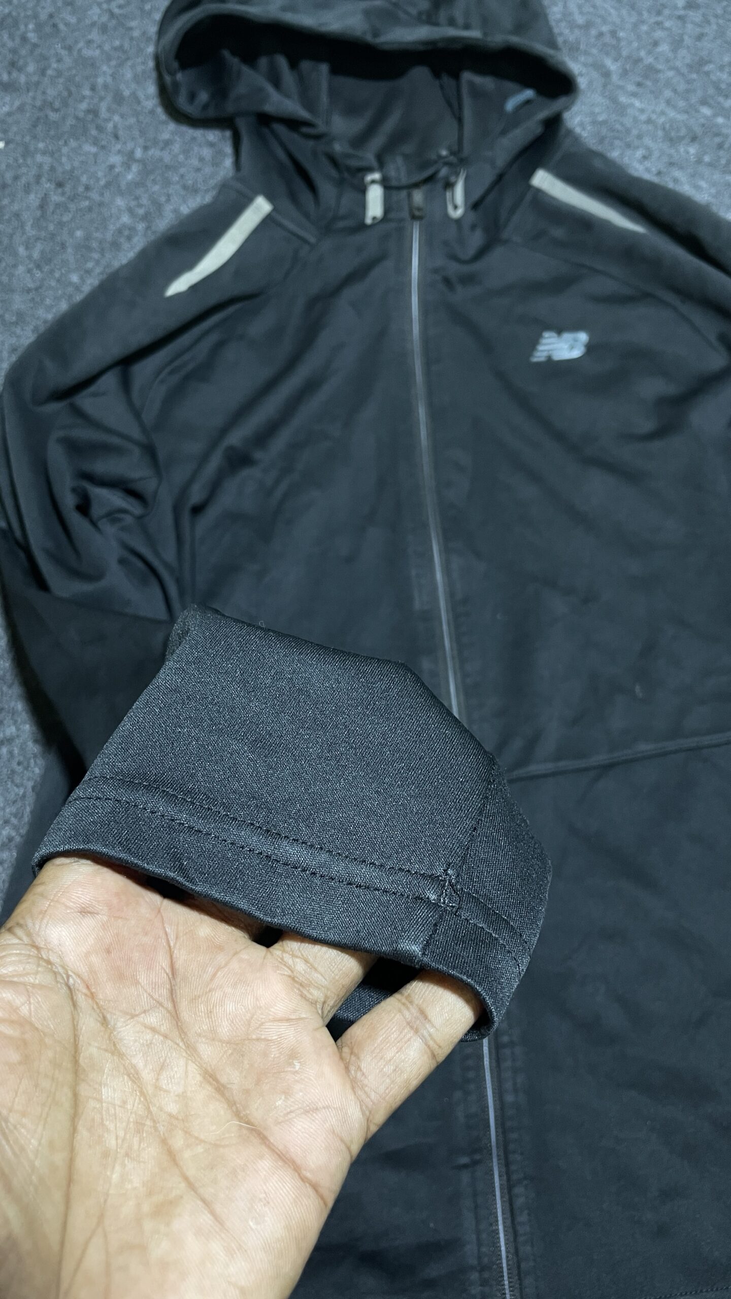 New Balance Hooded Winter Track Jacket Black Xl