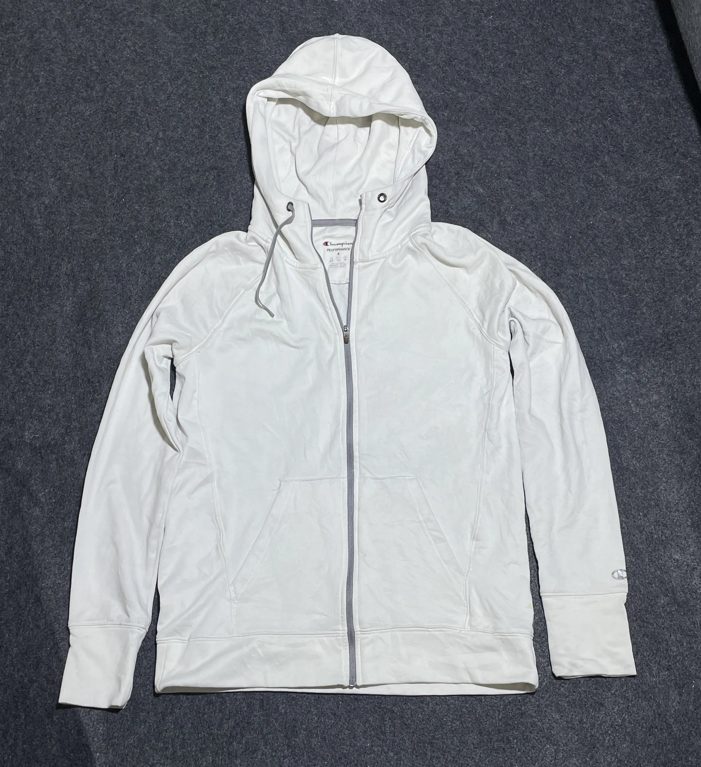 Champion Performance Hoodie Cotton White S