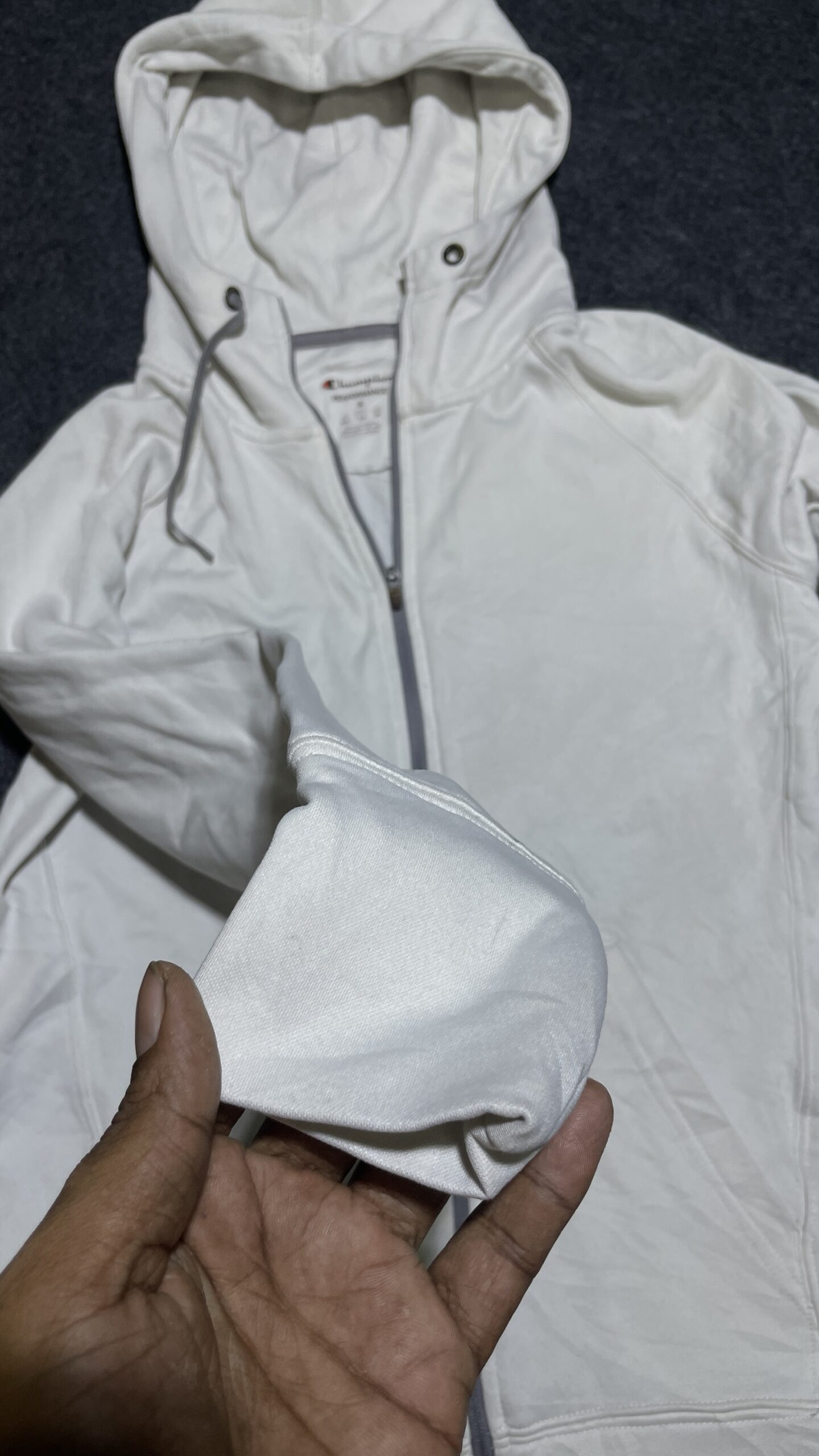 Champion Performance Hoodie Cotton White S