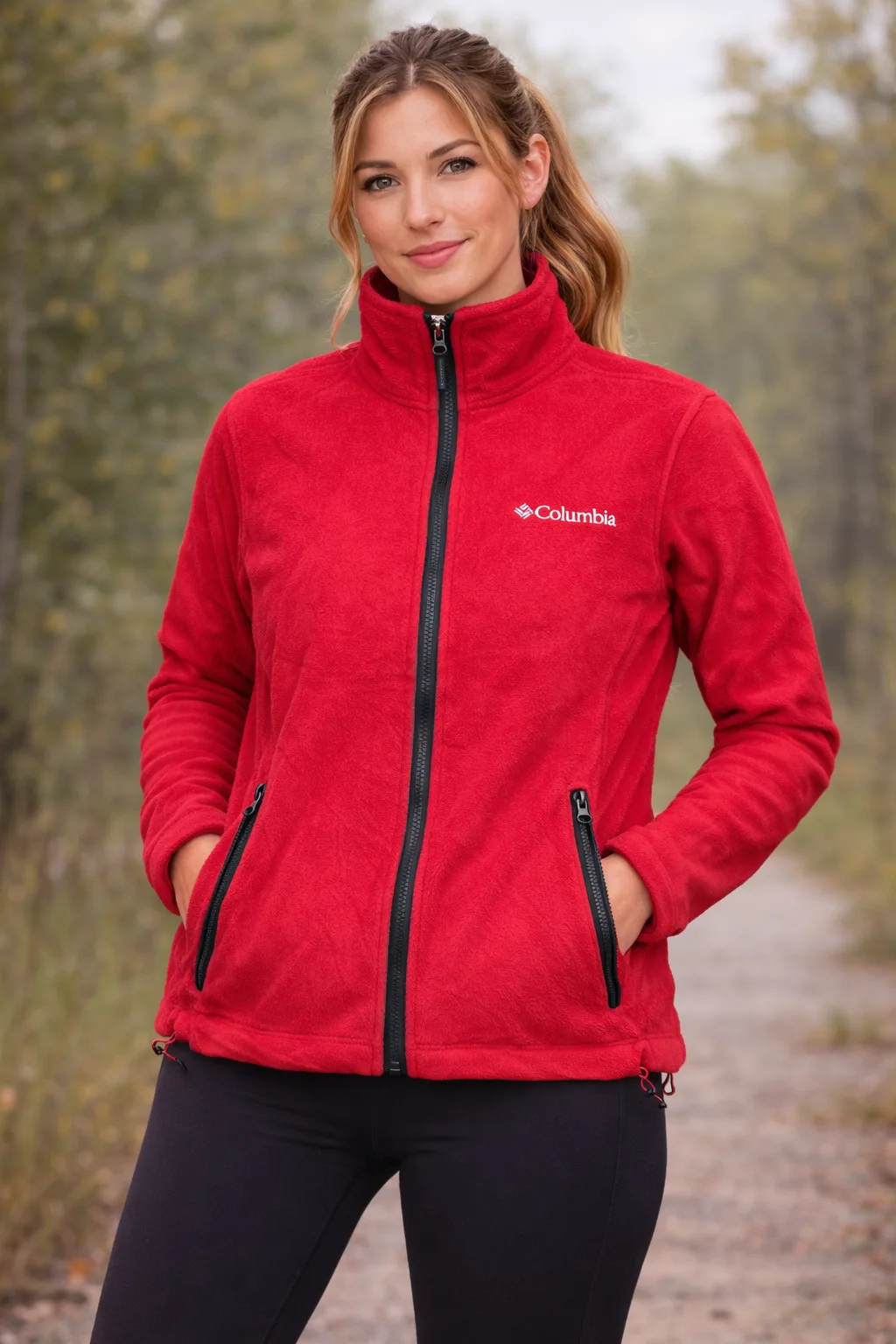 Columbia Interchange Fleece Jacket Red -L
