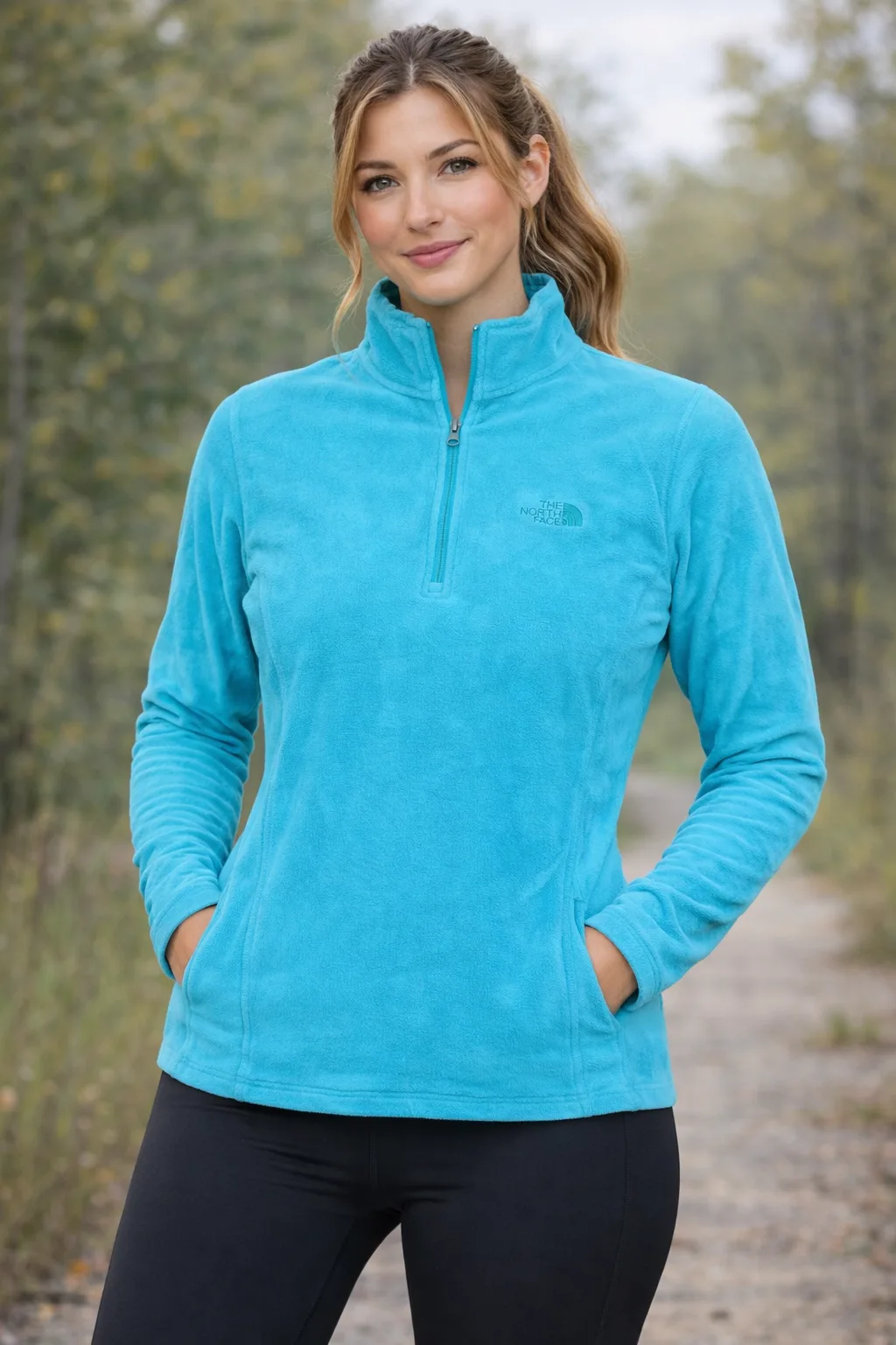 The North Face Fleece Sweater Size S Sky Blue