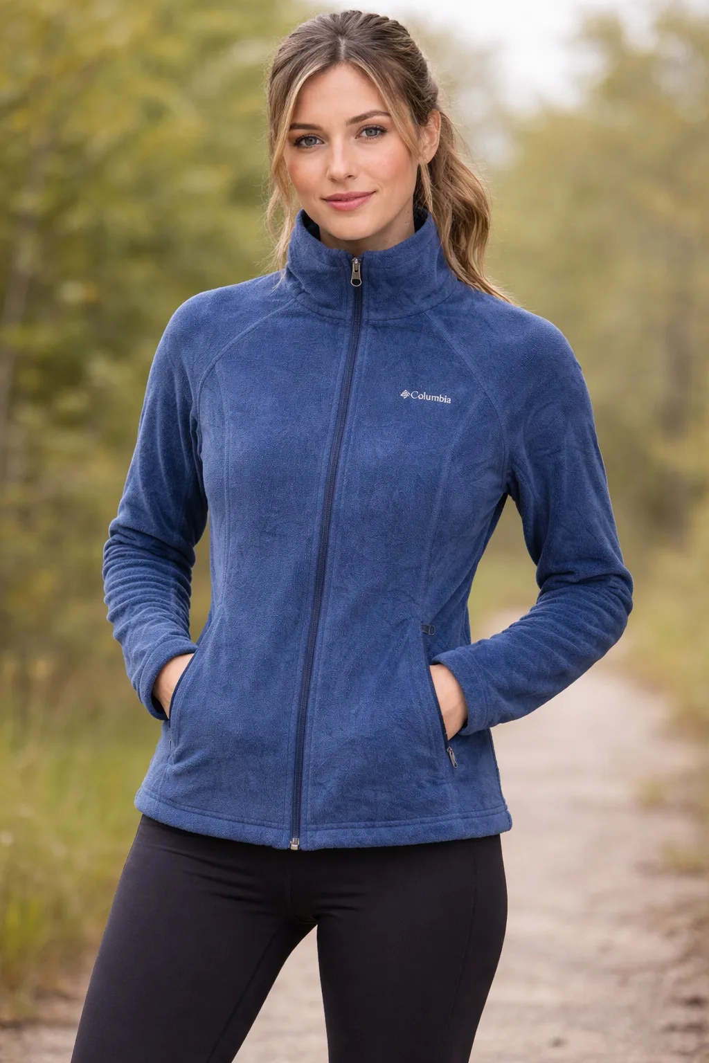 Columbia Women’s Winter Fleece Jacket Blue M