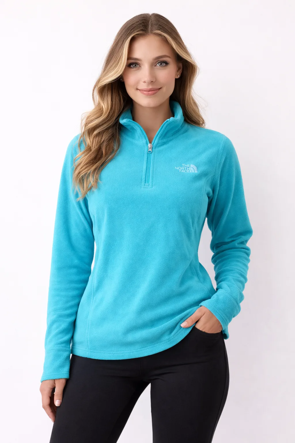 The North Face Women’s Fleece Sweater Sky Blue-L