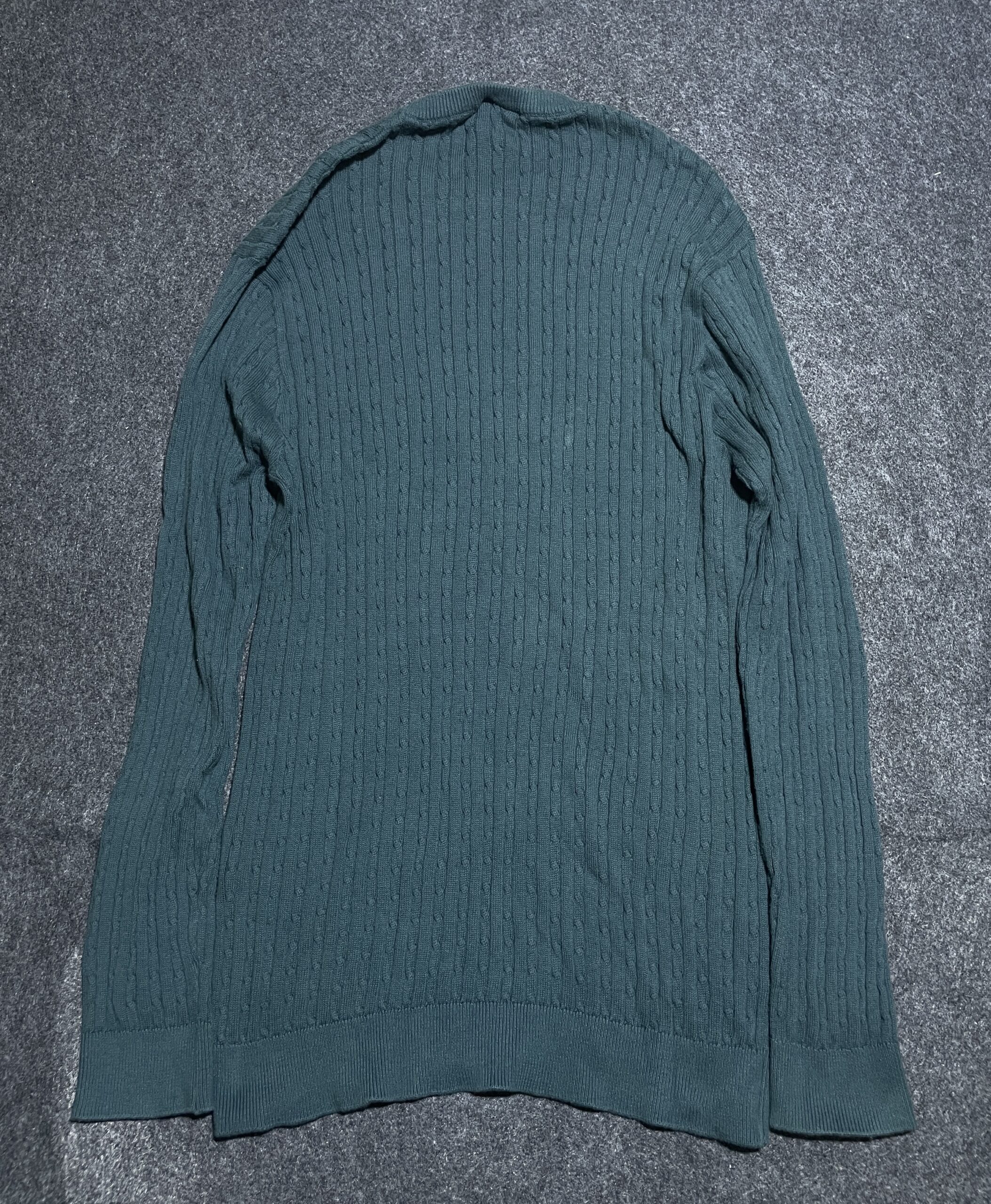 Zara Cable Knit Crewneck Sweater Premium Ribbed Knit Xl