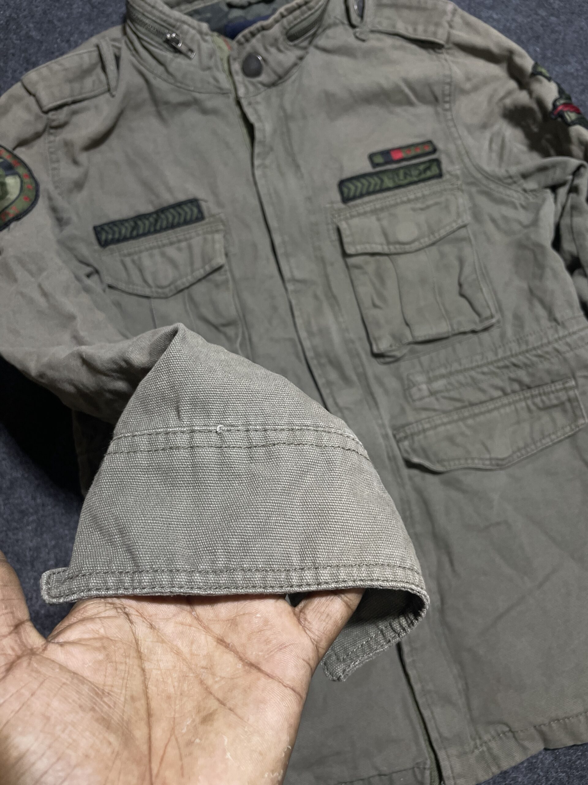 Highlendar Olive Green Jacket Size S