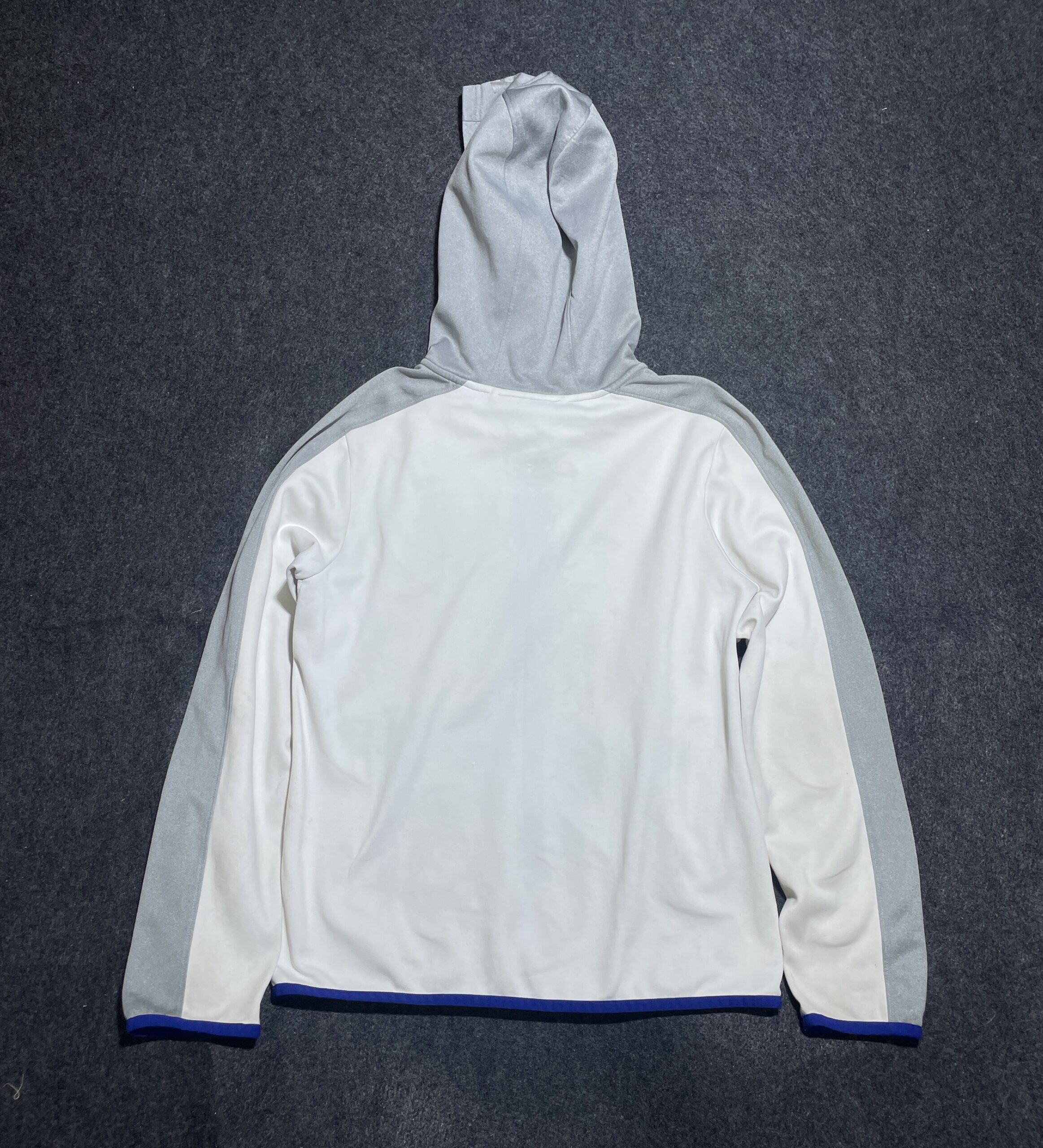 Under Armour Hooded Jacket Track Jacket Grey Blue Size S