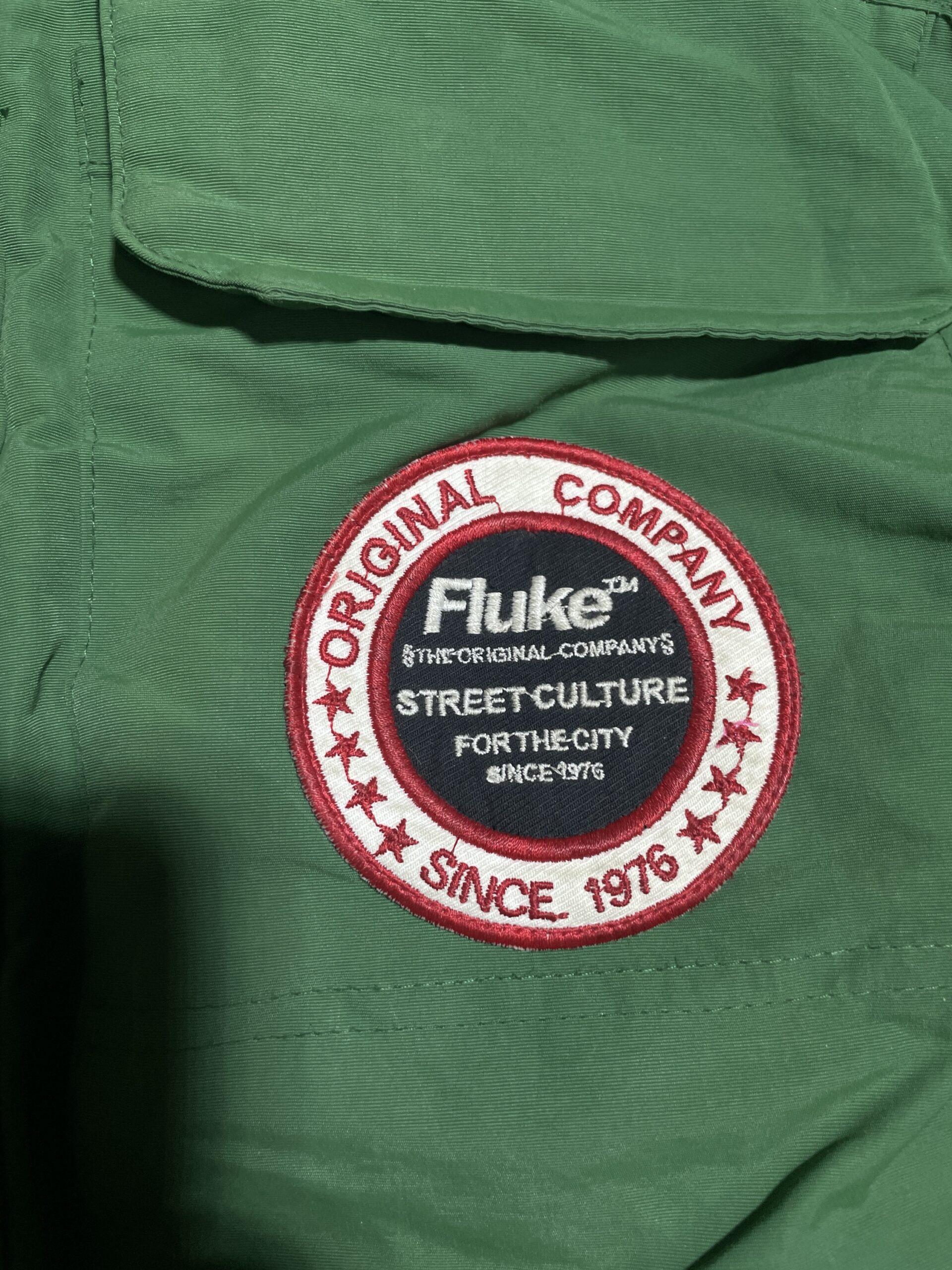 Fluke Green Fur Hood Parka Jacket Men’s | Heavy Winter L