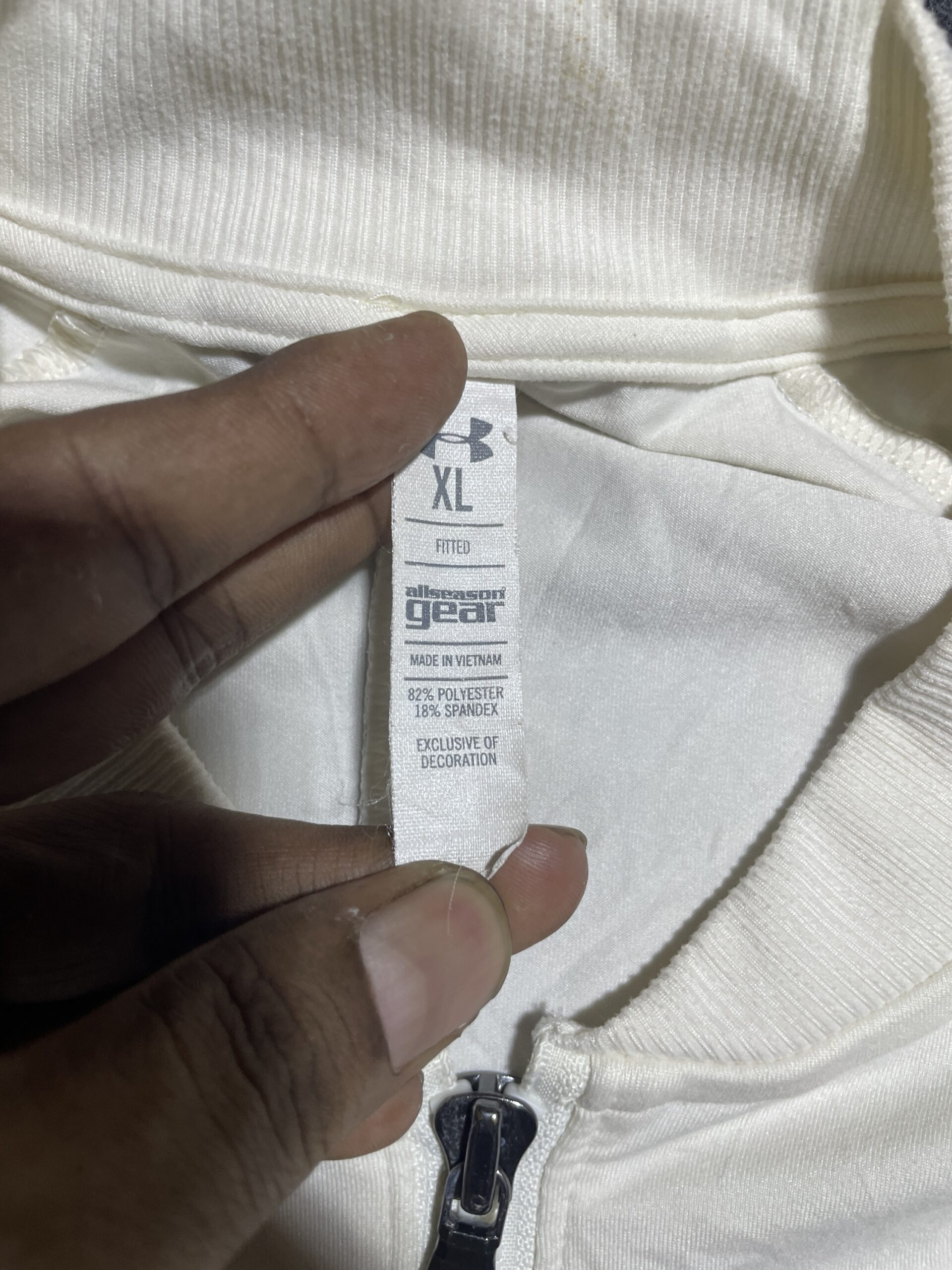 Under Armour All Season Gear Jacket Off White Xl