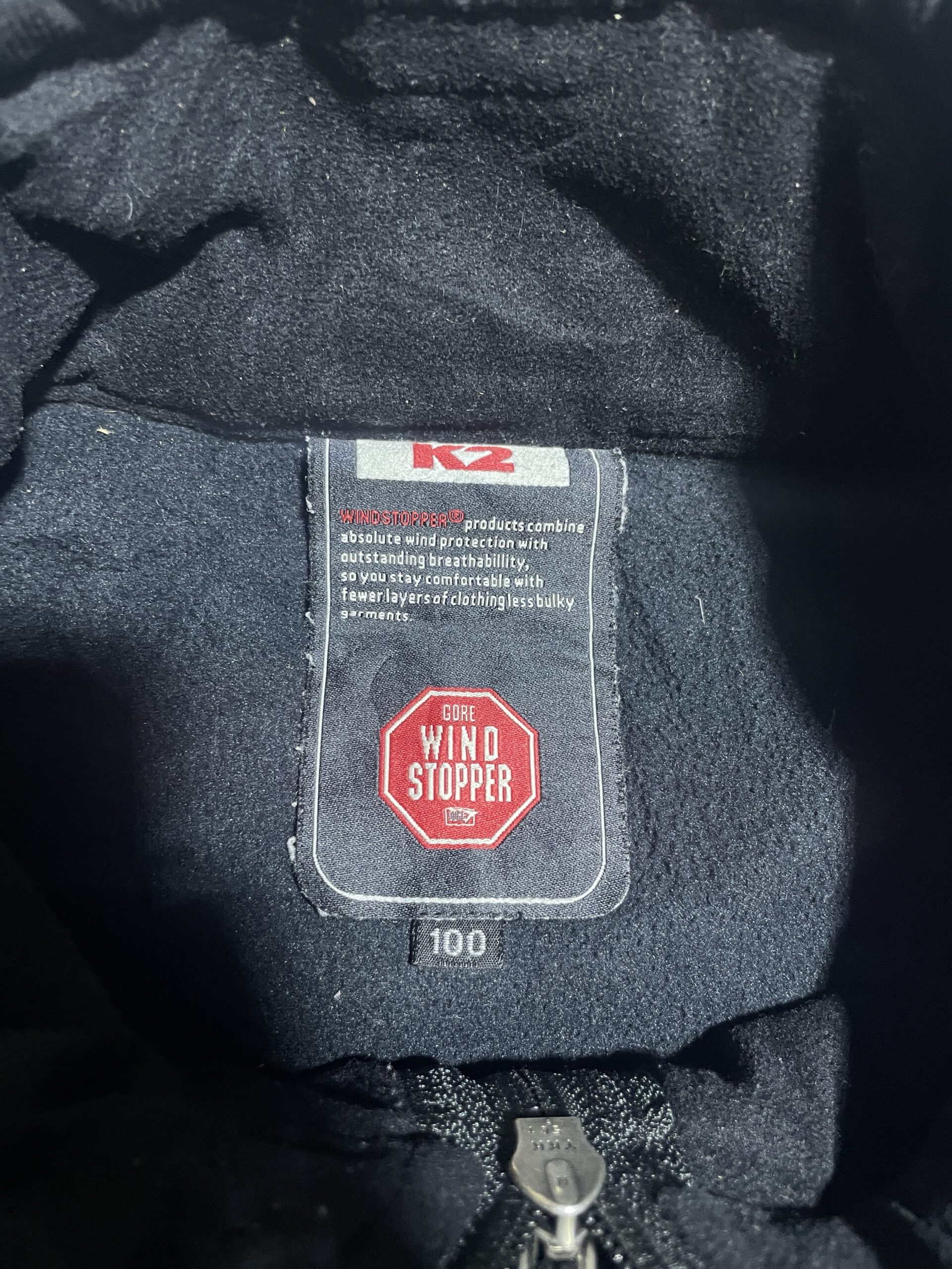 K2 Outdoor Wind Stopper Winter Jacket Black L