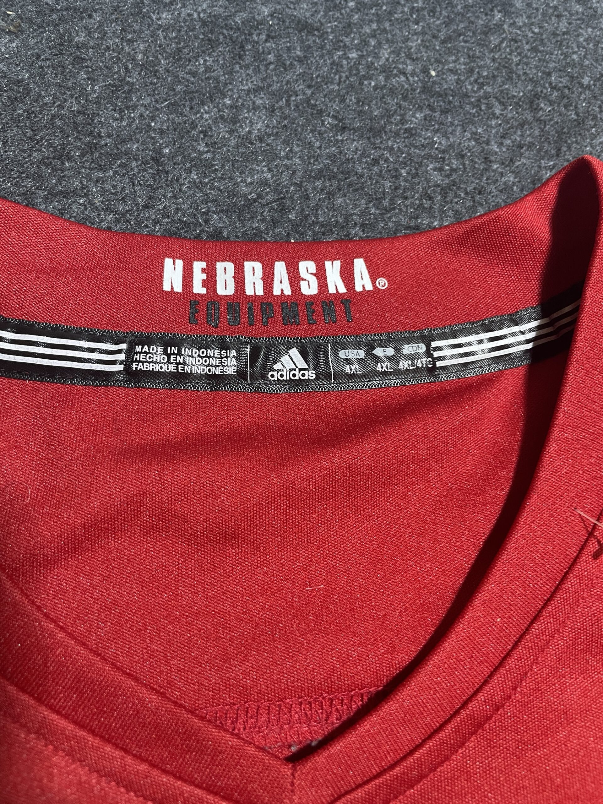 Adidas Nebraska Huskers #17 Football Jersey – Red Size 4Xl Thrifted