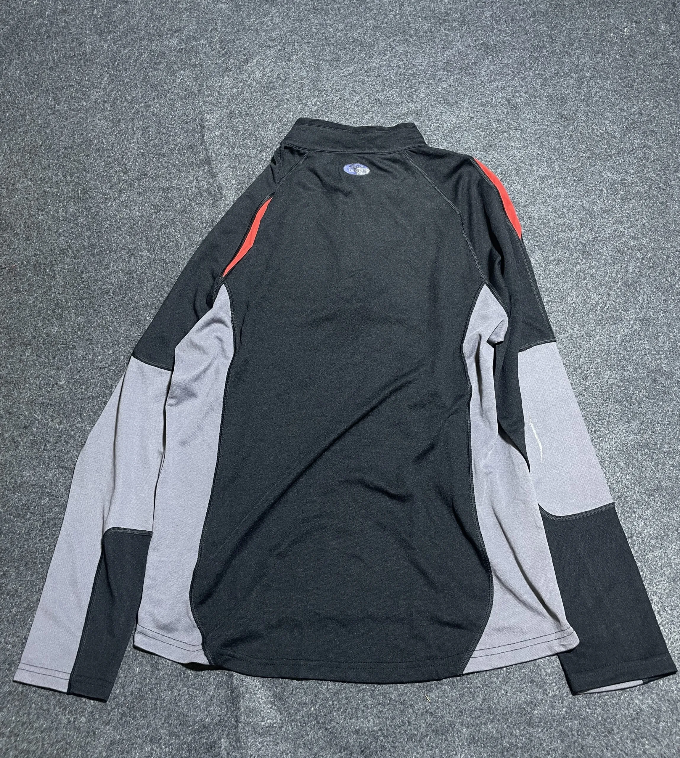 Asics Men’s Half Zip Sports Top – Size L Black &Amp; Grey