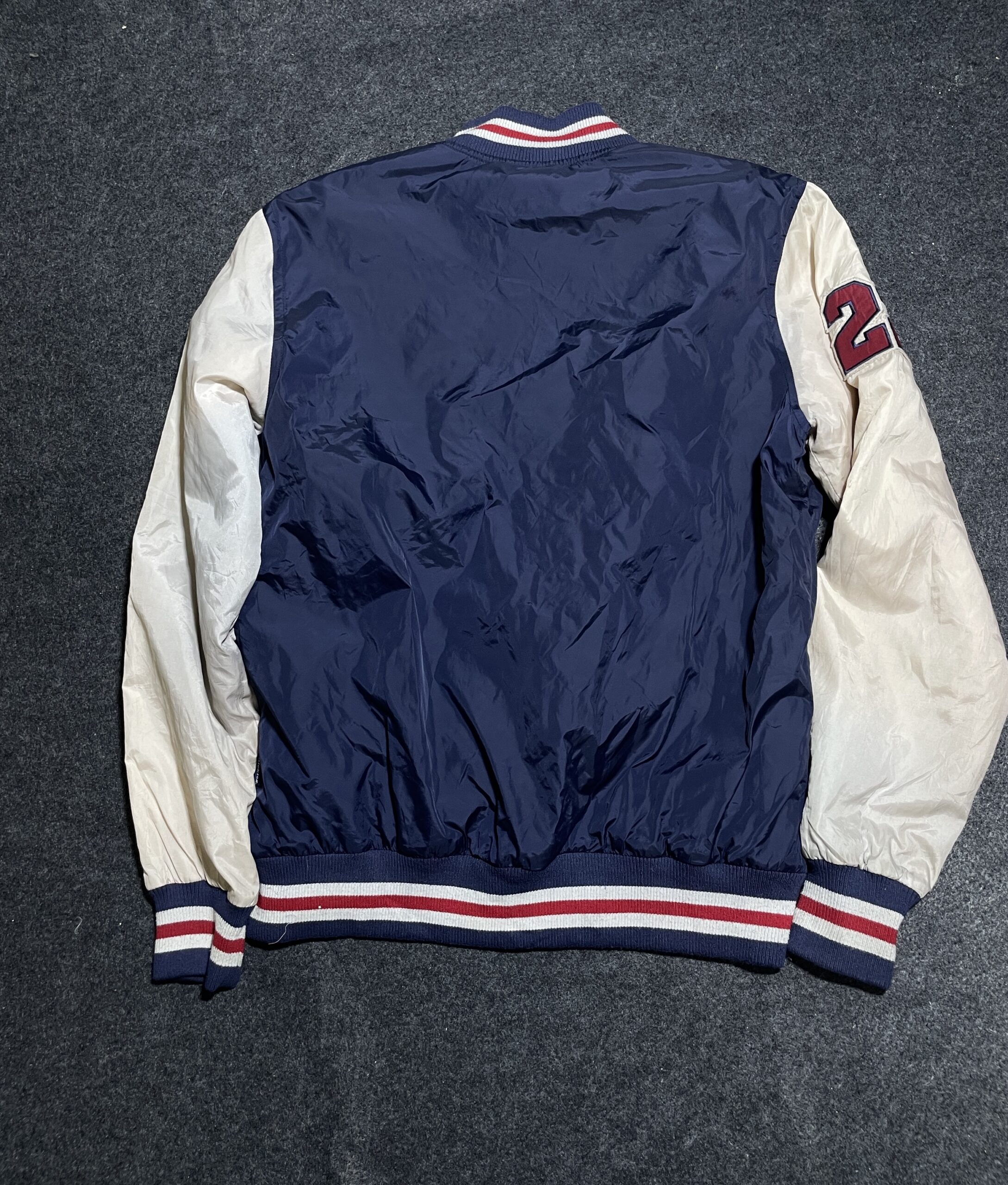 Dickies Varsity Bomber Jacket – Navy Cream Size M