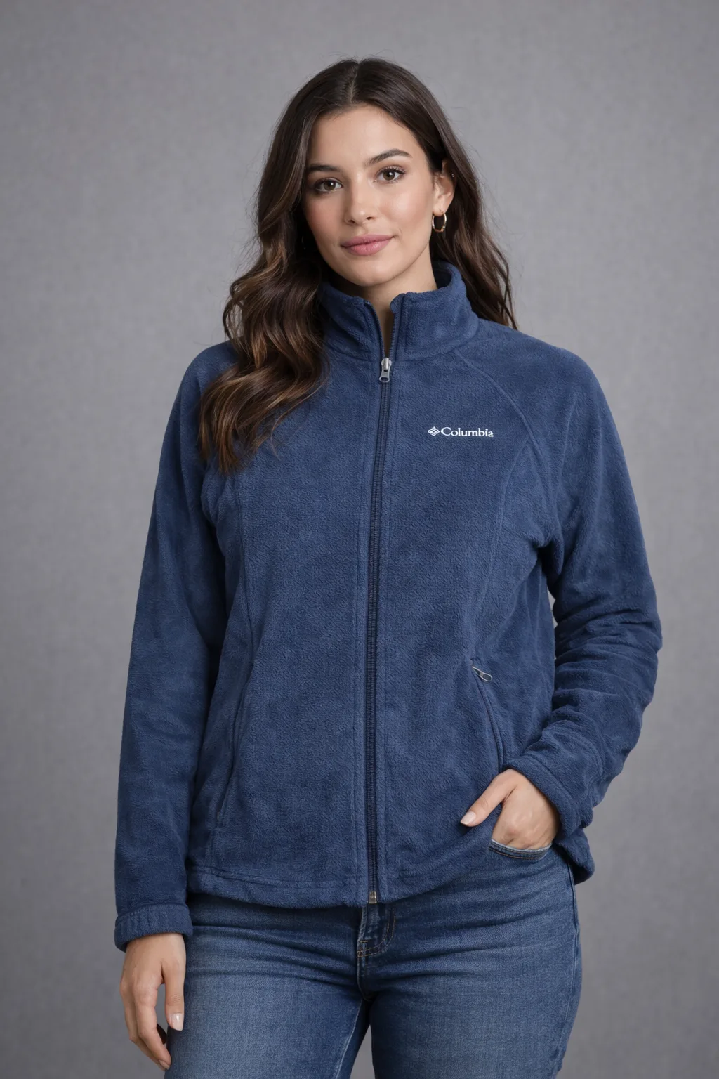 Columbia Women’s Fleece Jacket Dark Blue M