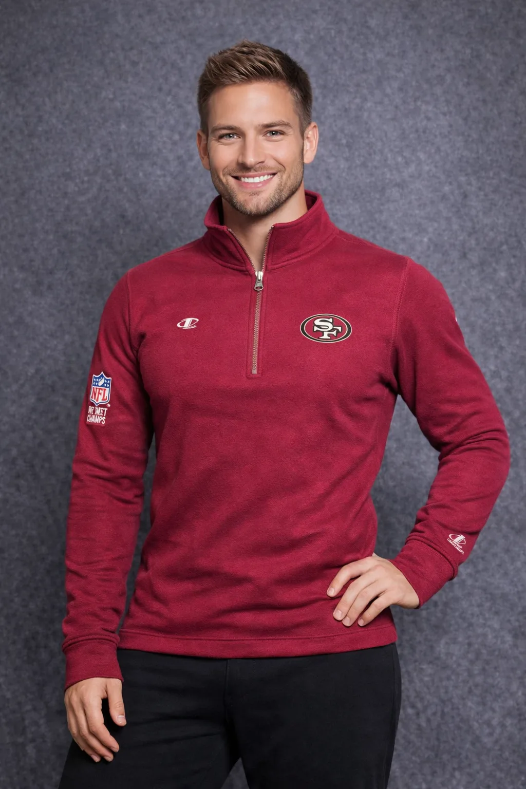 Nfl Pro Line Logo Athletic Authentic Sweater Burgundy Xxl