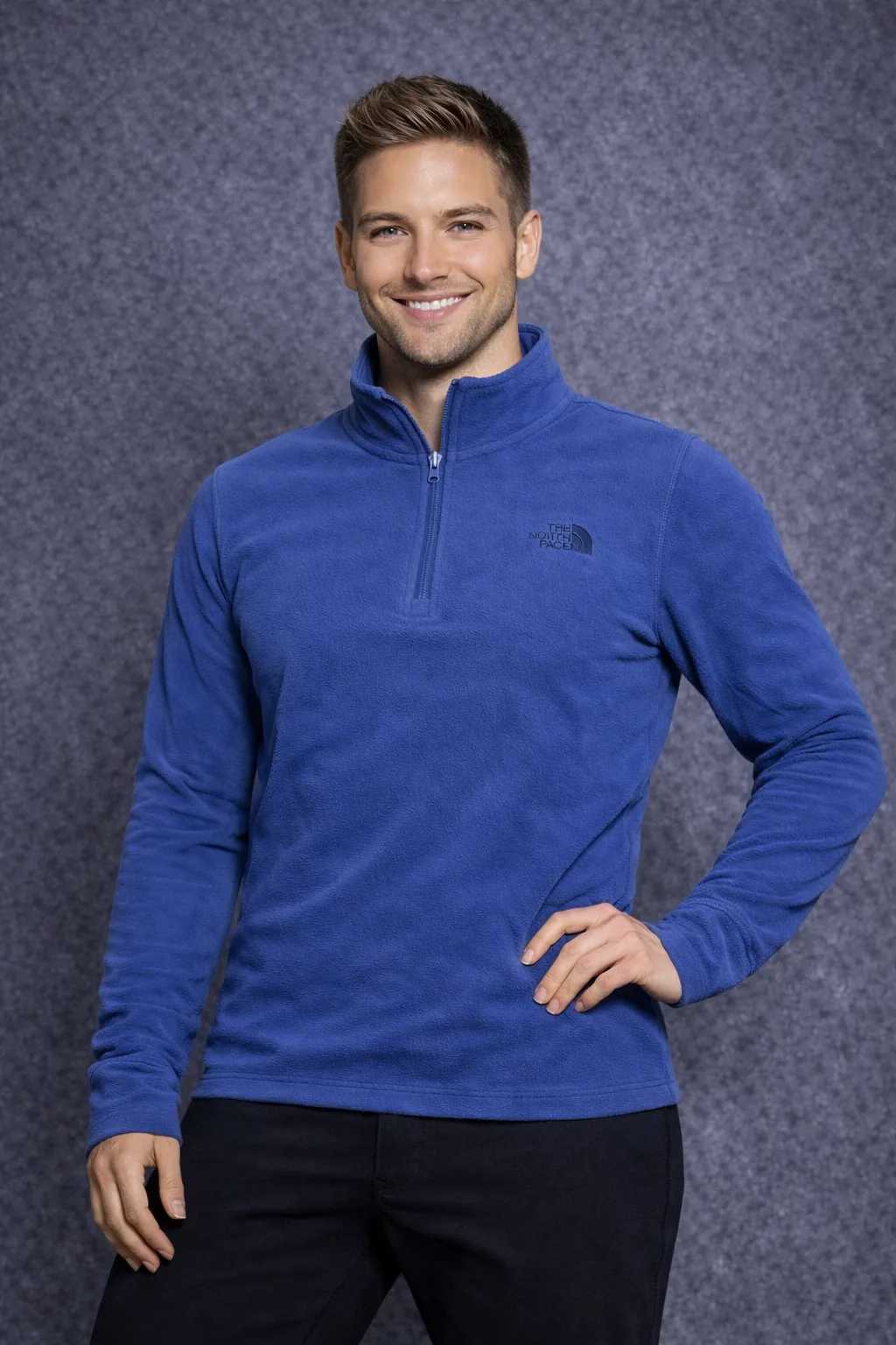 The North Face Fleece Sweater Dark Blue Large | Unisex