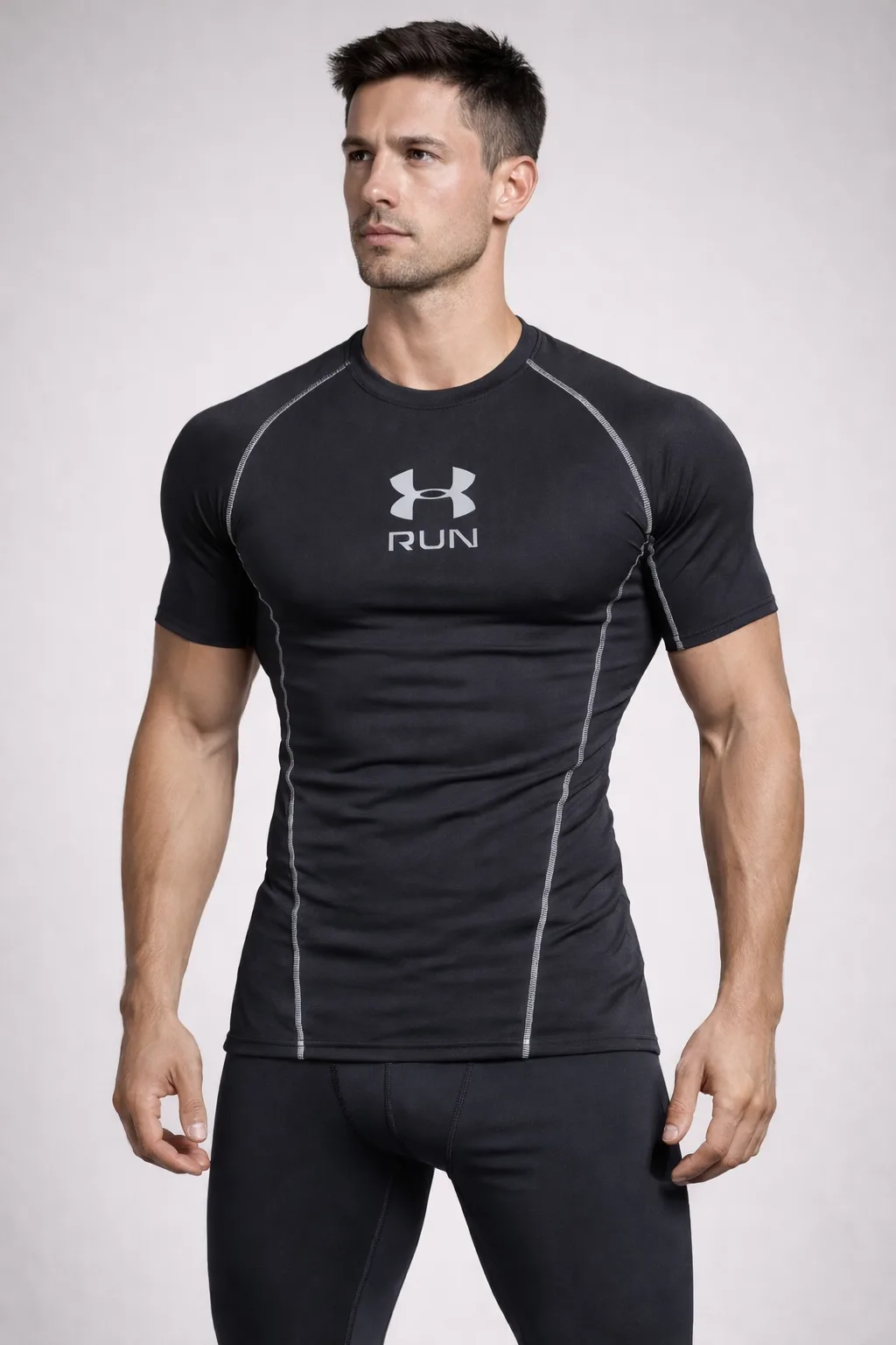 Under Armour Heatgear Body Fitted Compression Tshirt Black Large