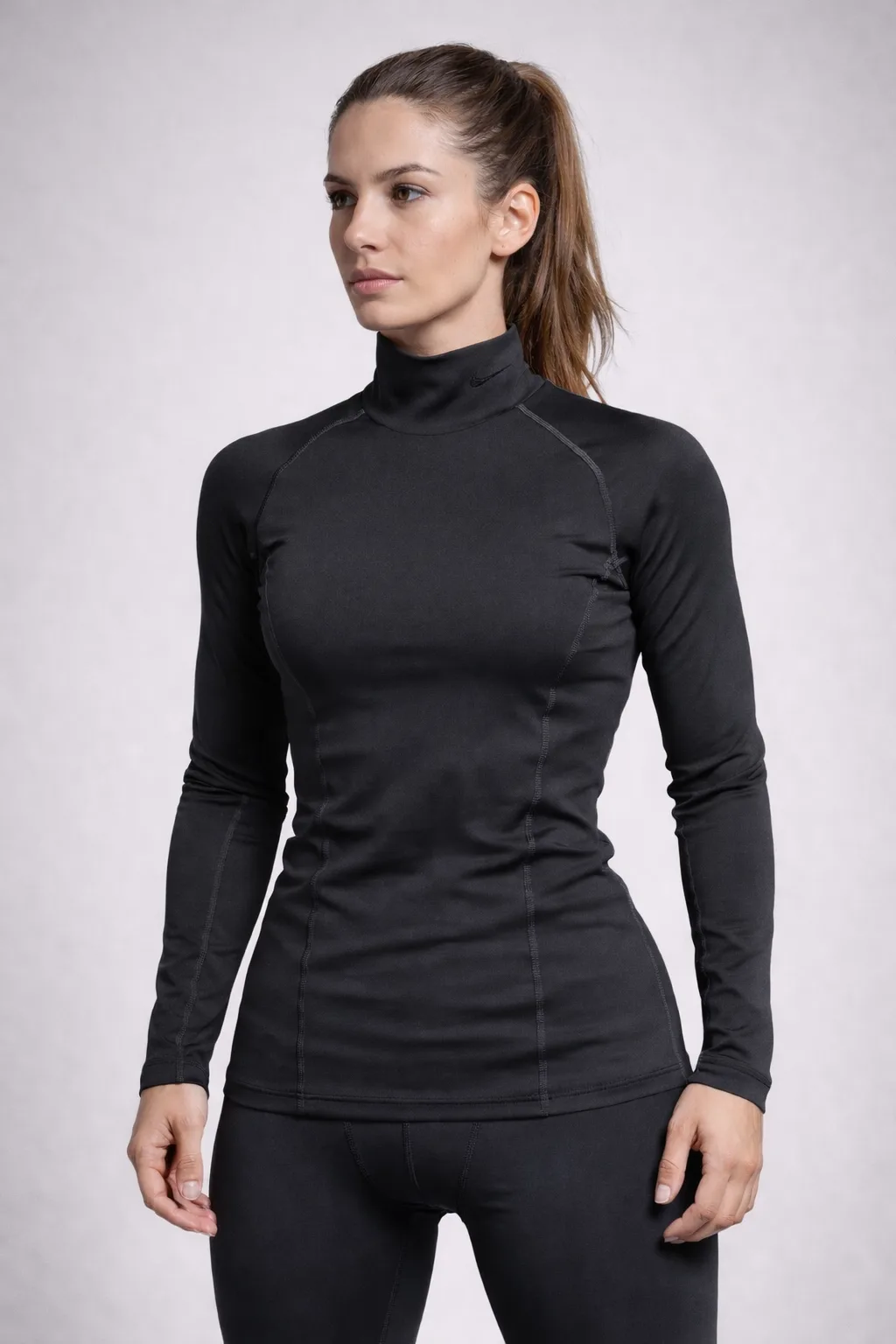 Nike Pro Dri Fit Body Fitted Women’s Compression High Neck Tshirt S