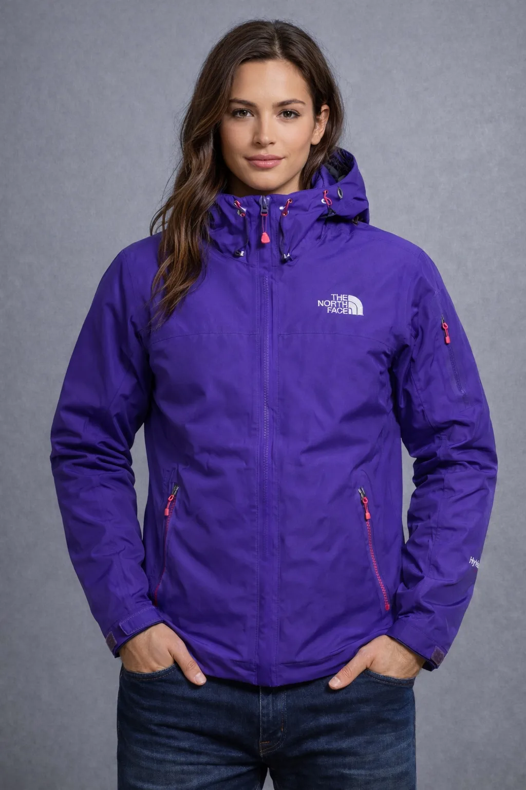 The North Face Hyvent Alpha Winter Hooded Jacket Unisex Purple M
